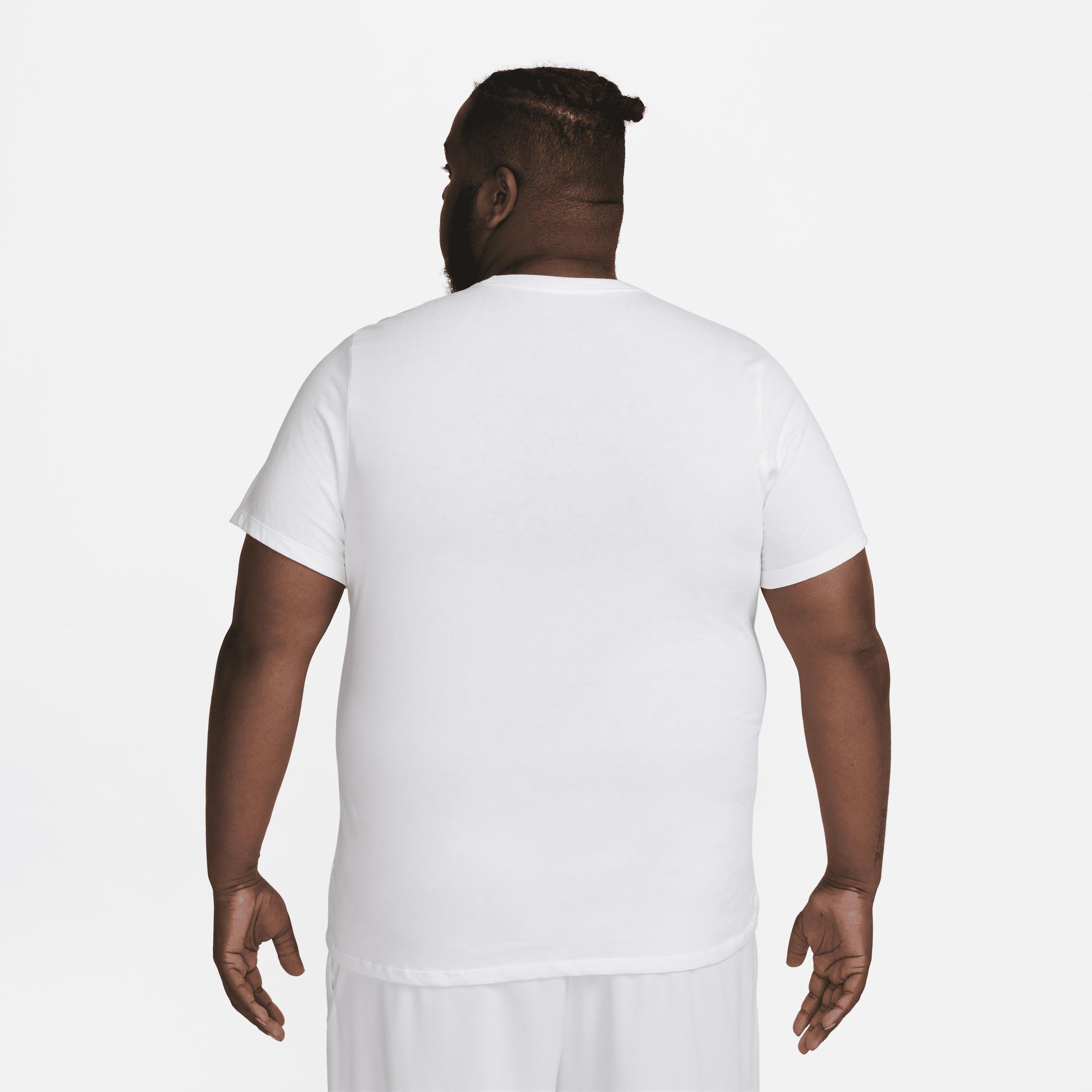 Men's Nike Dri-FIT Training Tee, Size: XXL, White Black Product Image