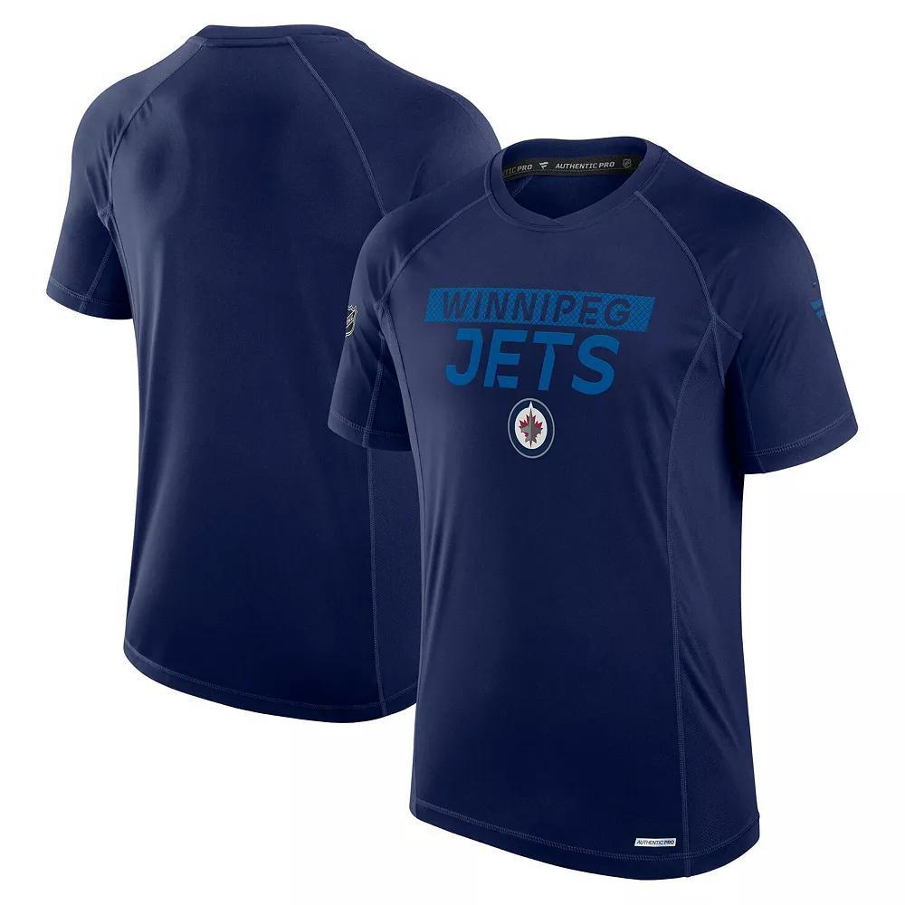 Men's Fanatics Blue Colorado Avalanche Authentic Pro Rink Tech T-Shirt, Size: Large Product Image