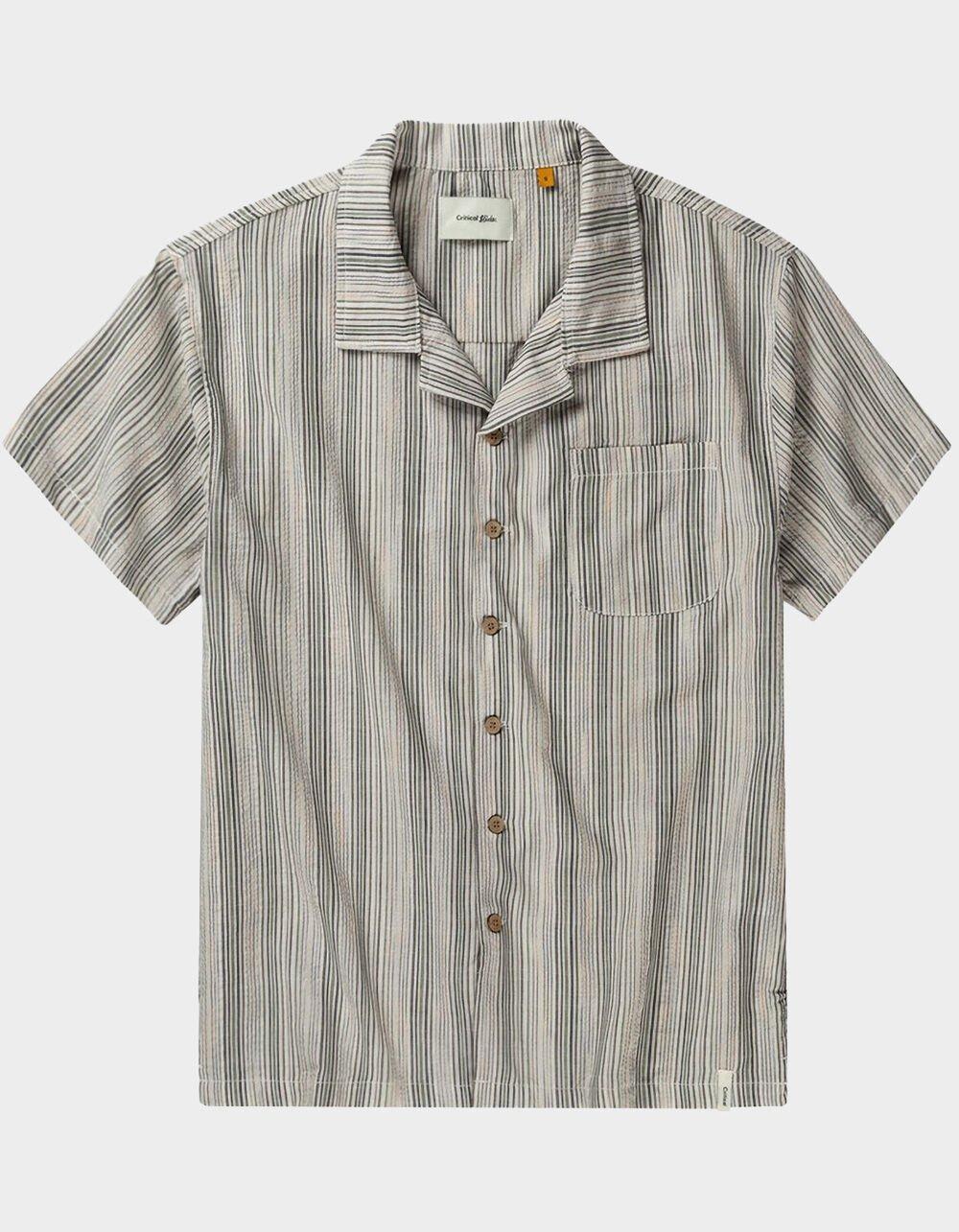 THE CRITICAL SLIDE SOCIETY Bawley Mens Button Up Shirt - ECRU Product Image