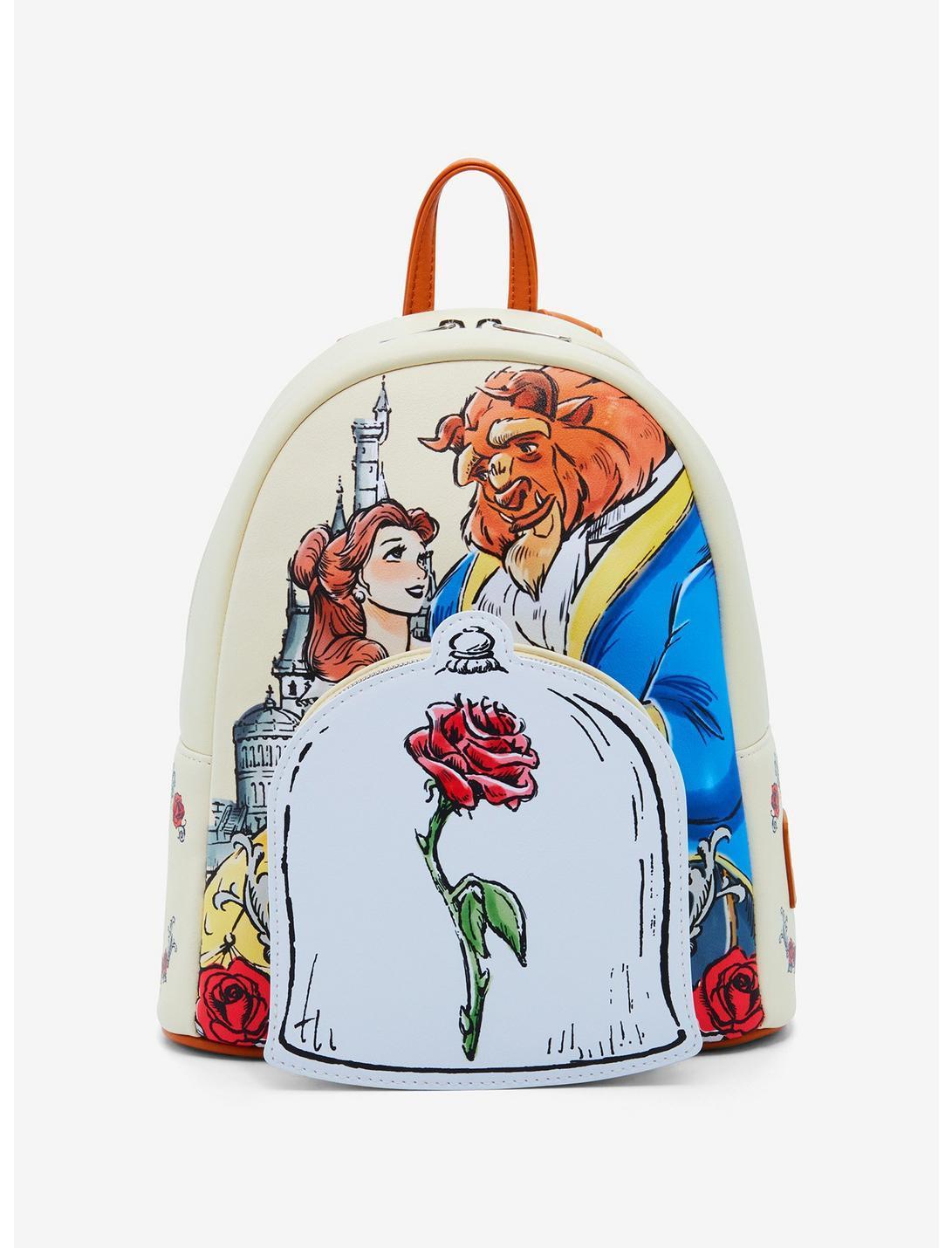 Loungefly Disney Beauty And The Beast Couple Rose Mini Backpack Product Image