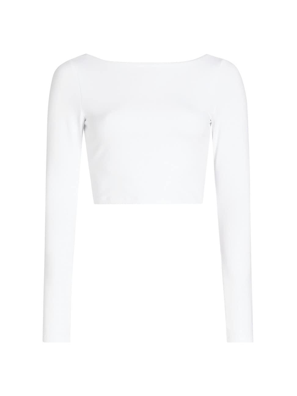 Womens Boatneck Crop Top Product Image
