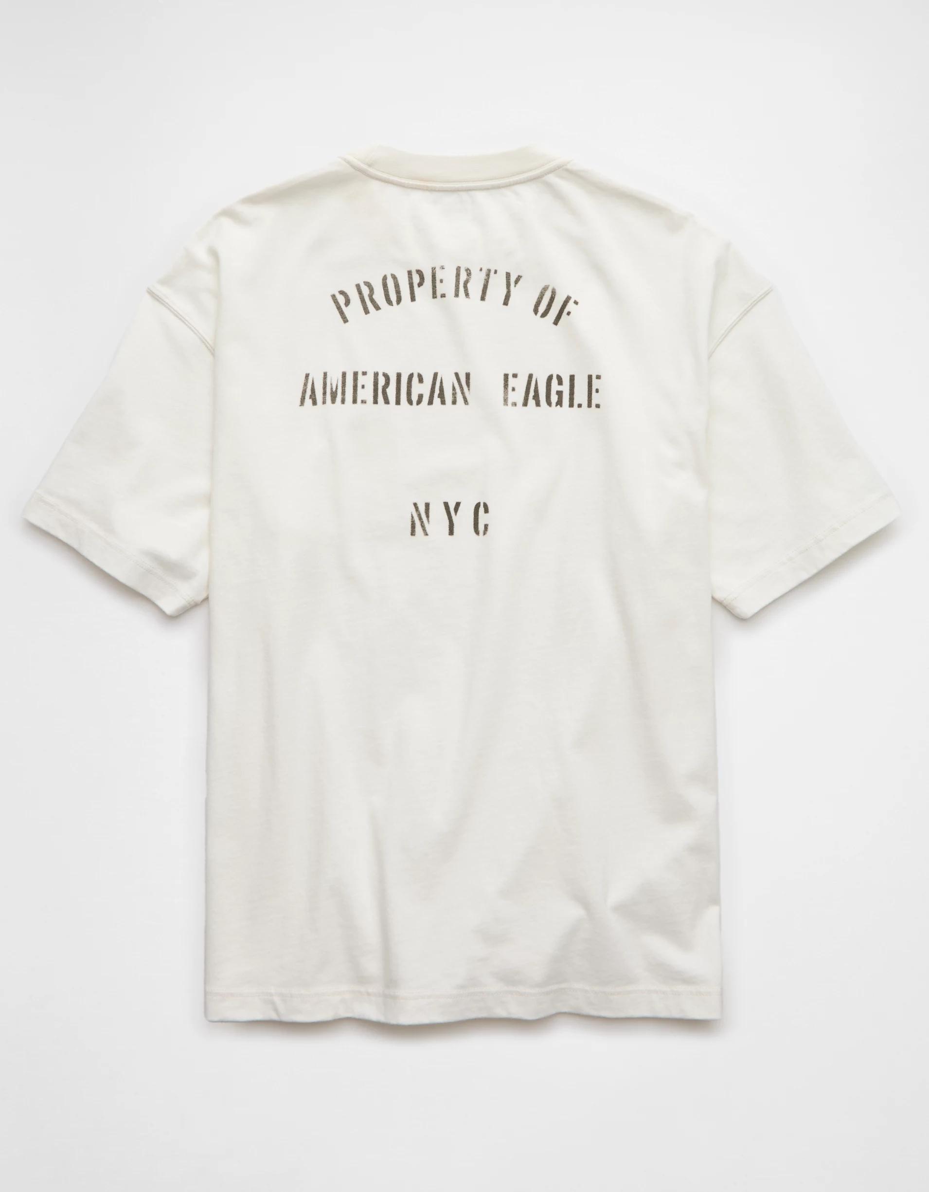 AE Boxy Logo Graphic Pocket T-Shirt Product Image