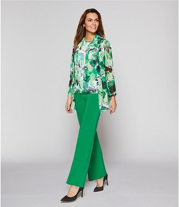 Investments Soft Separates Wide-Leg Elastic Waist Mid Rise Coordinating Pull-On Pants Product Image