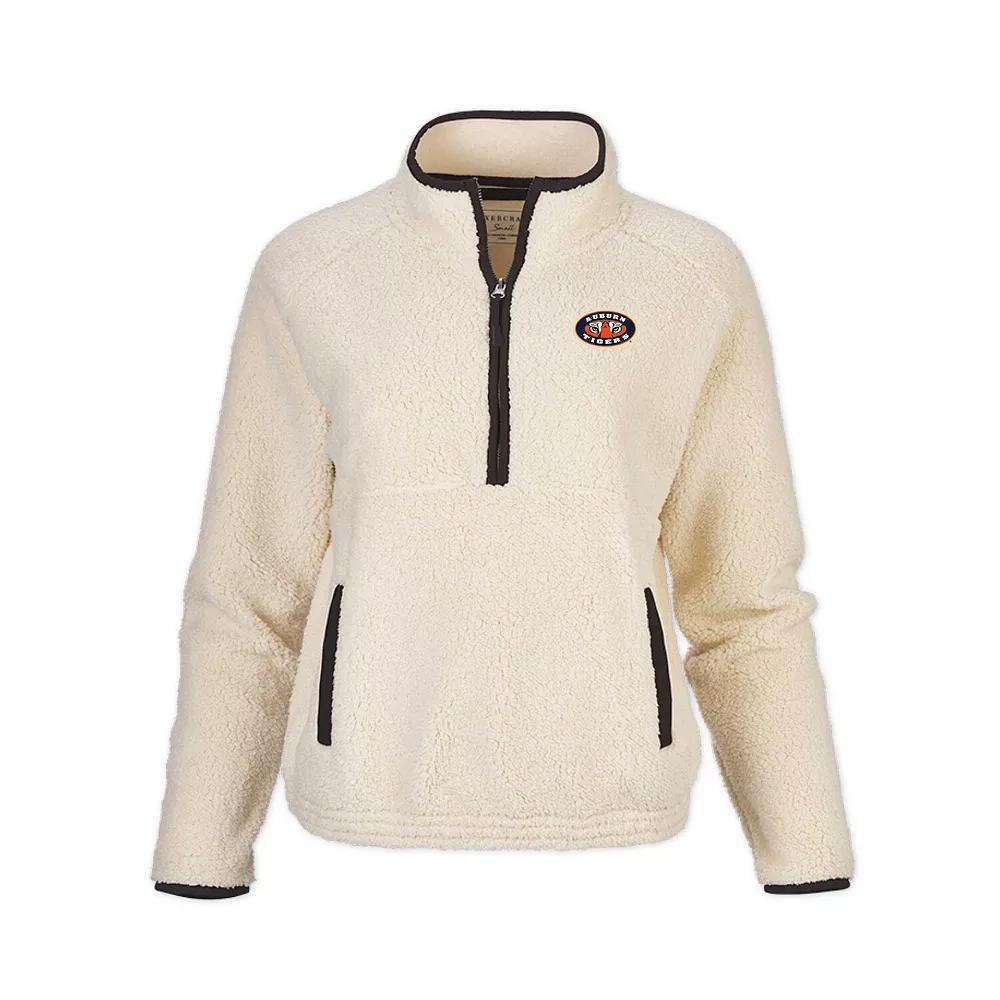 Women's Natural Auburn Tigers Everest Half-Zip Top, Size: XS, Beige Product Image