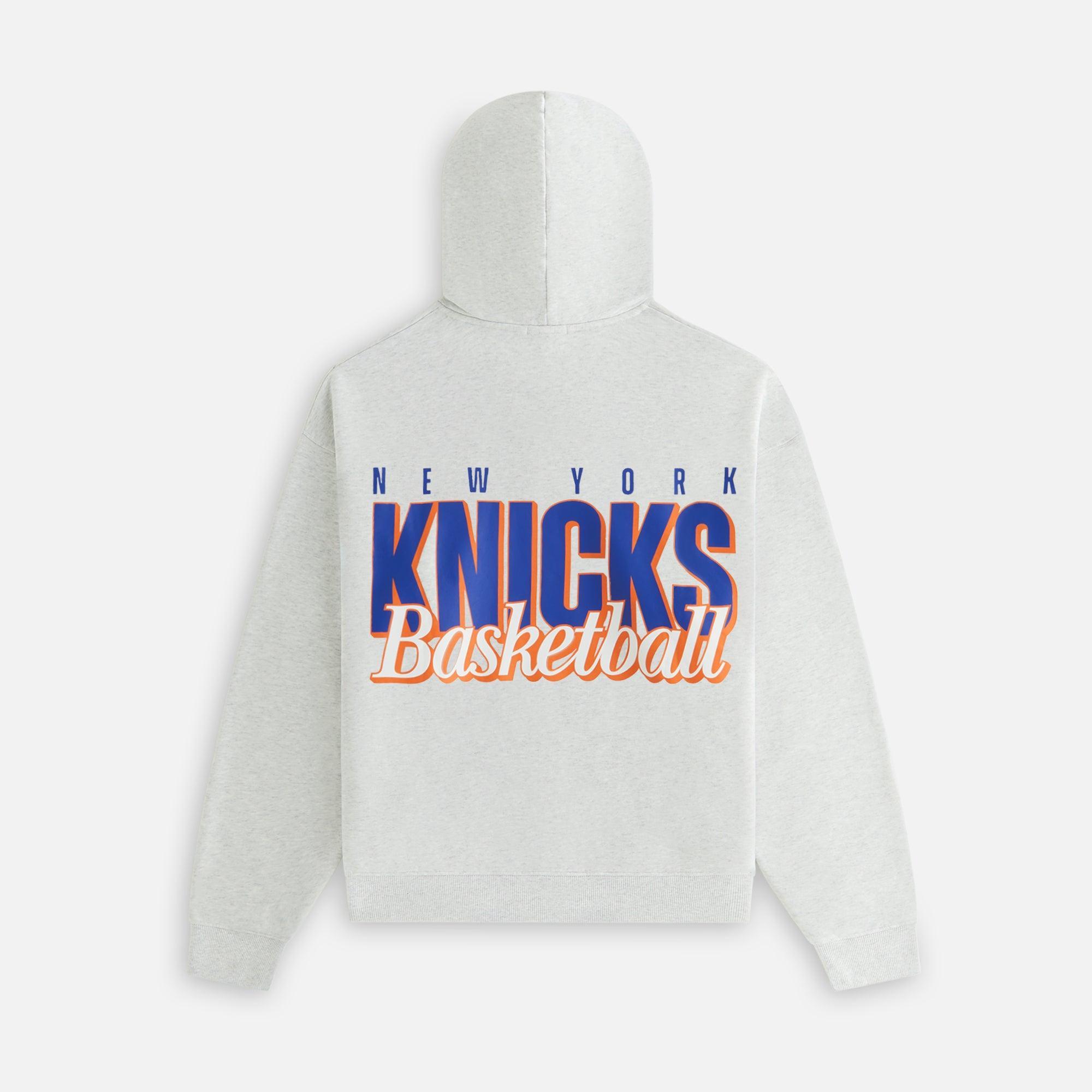 Kith Women for the New York Knicks Maverick Hoodie - Light Heather Grey Female Product Image