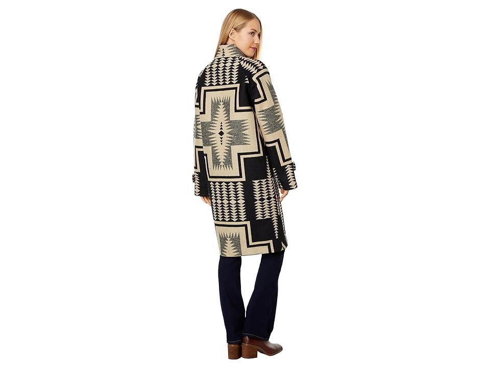 Pendleton Timberline Jacquard Coat Tan Harding) Women's Clothing Product Image