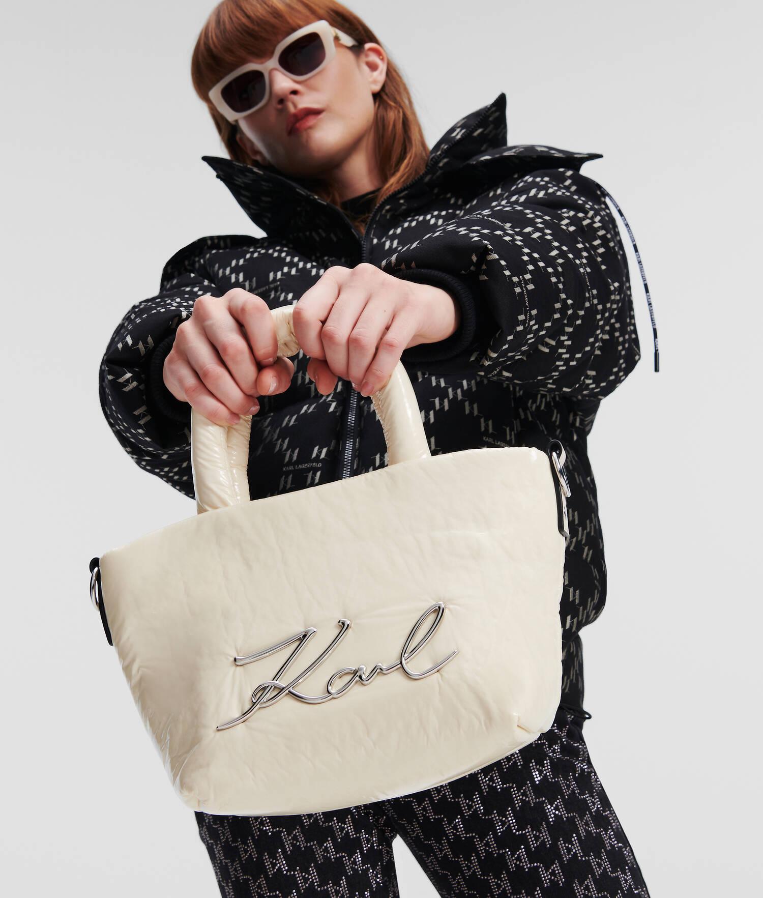 K/SIGNATURE SOFT SMALL TOTE BAG Product Image