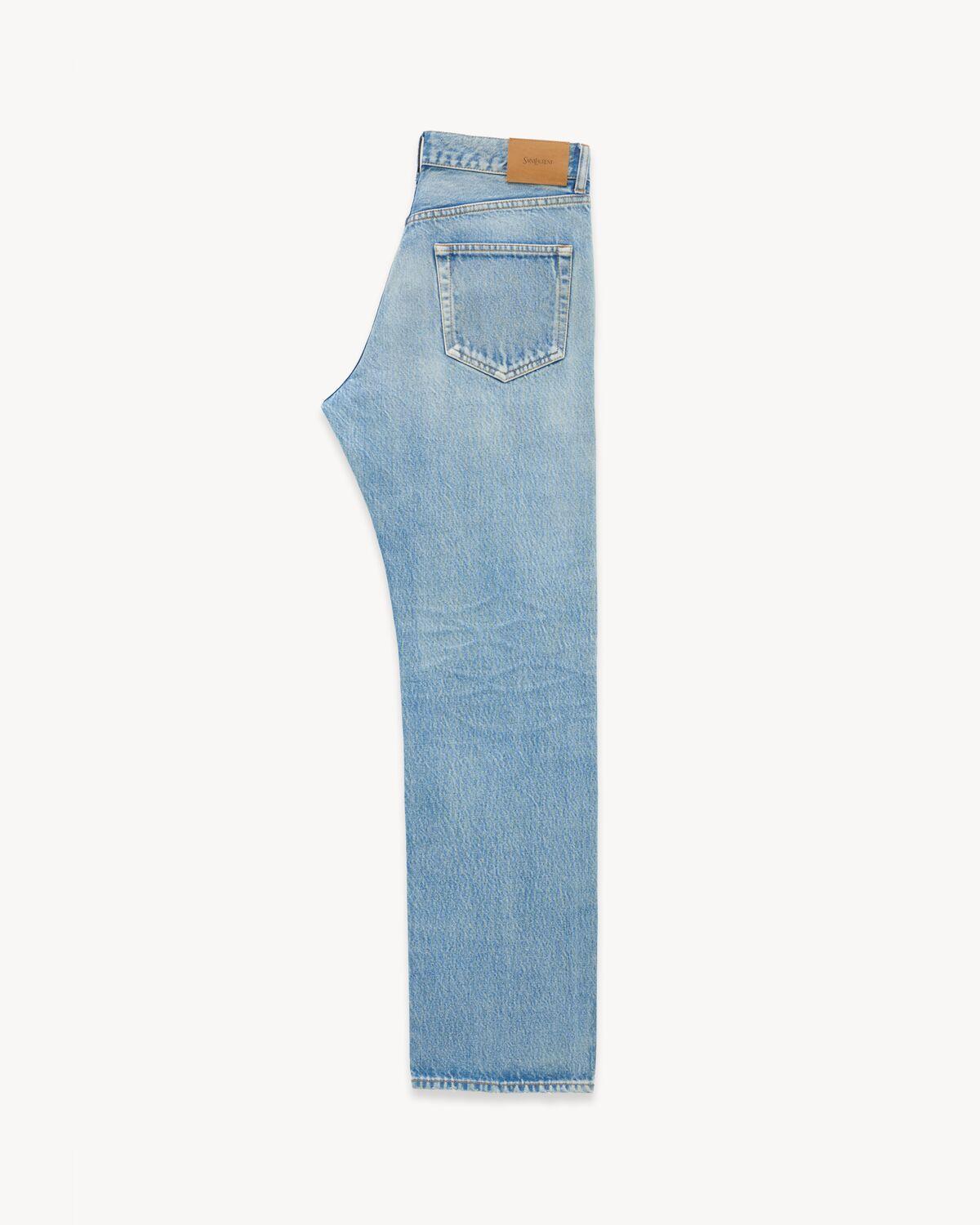 Loose-Fit Jeans in Blue Beat Denim | Saint Laurent | YSL.com Product Image