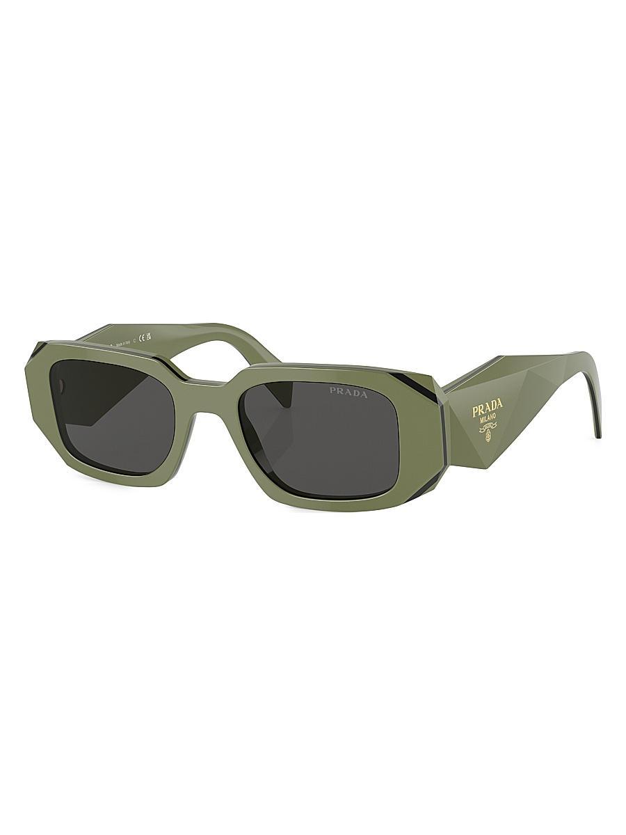 Womens 49MM Rectangle Sunglasses Product Image