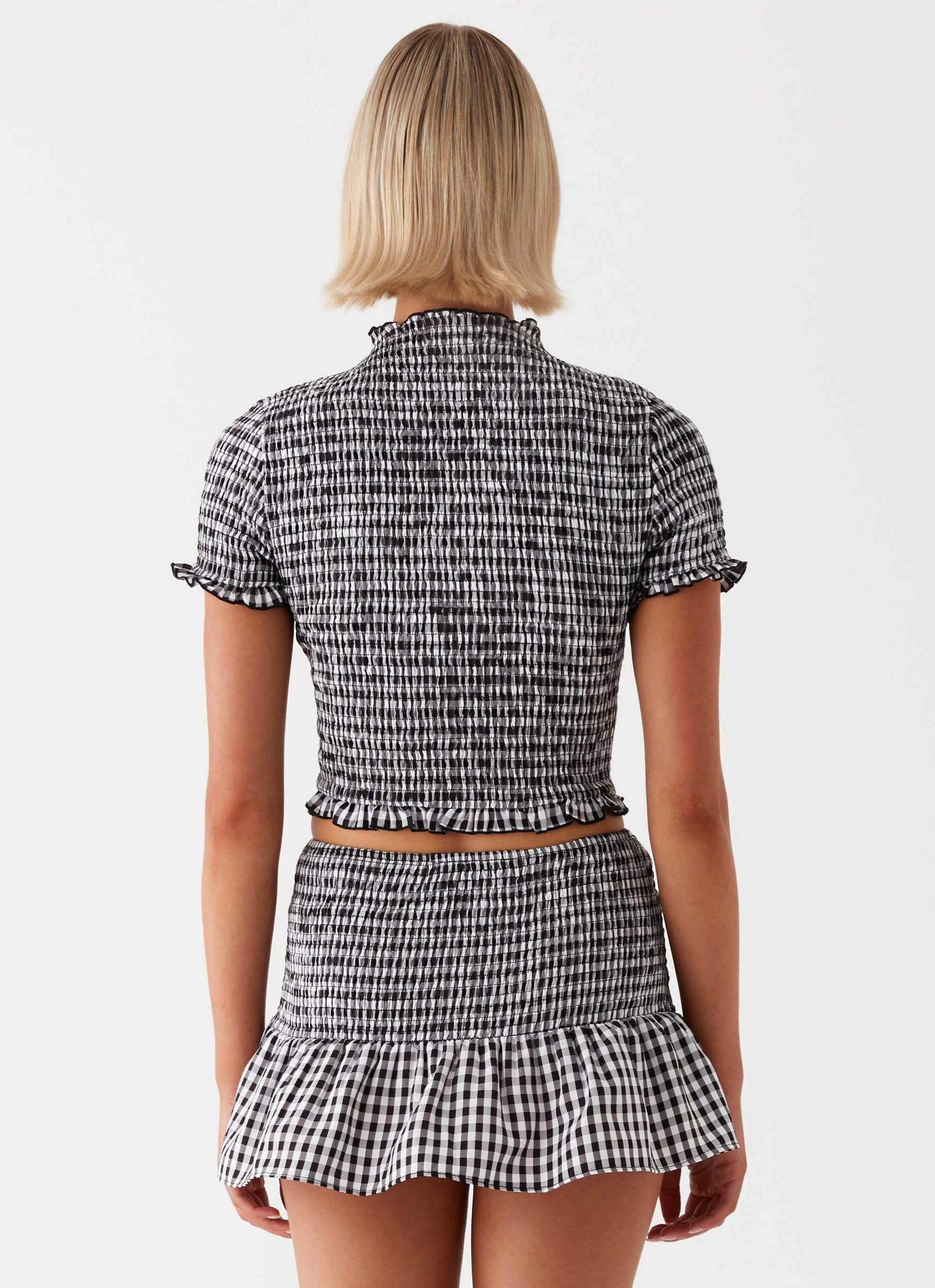 Sweetest Pie Mini Skirt - Black Product Image