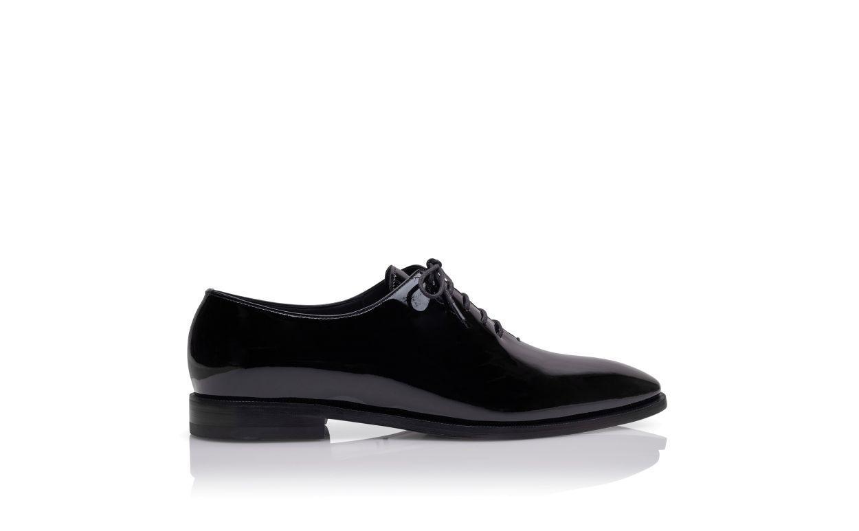 SNOWDON Black Calf Leather Lace-Up Shoes Product Image