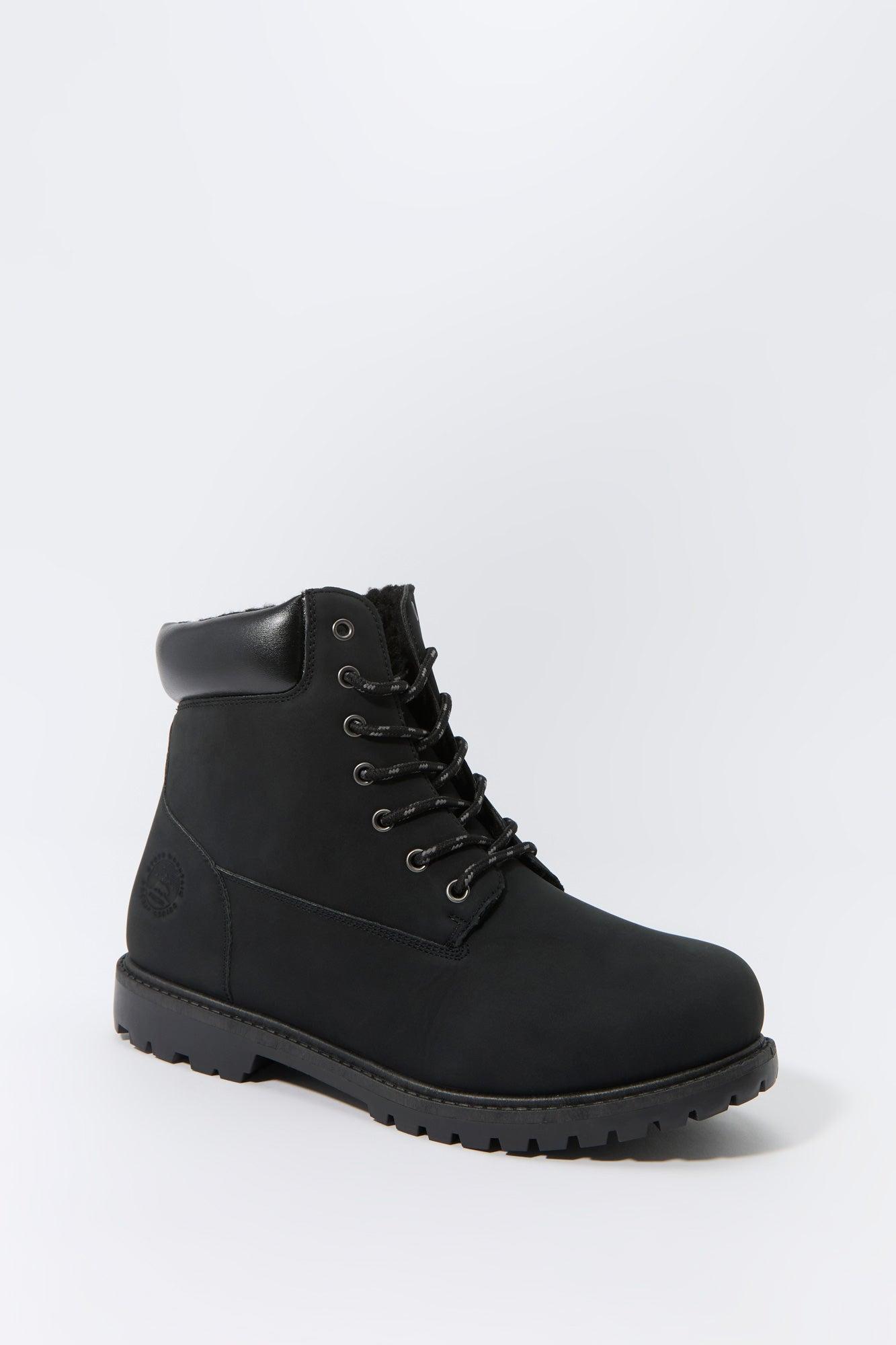 Faux Fur Lined Lace Up Boot Female Product Image