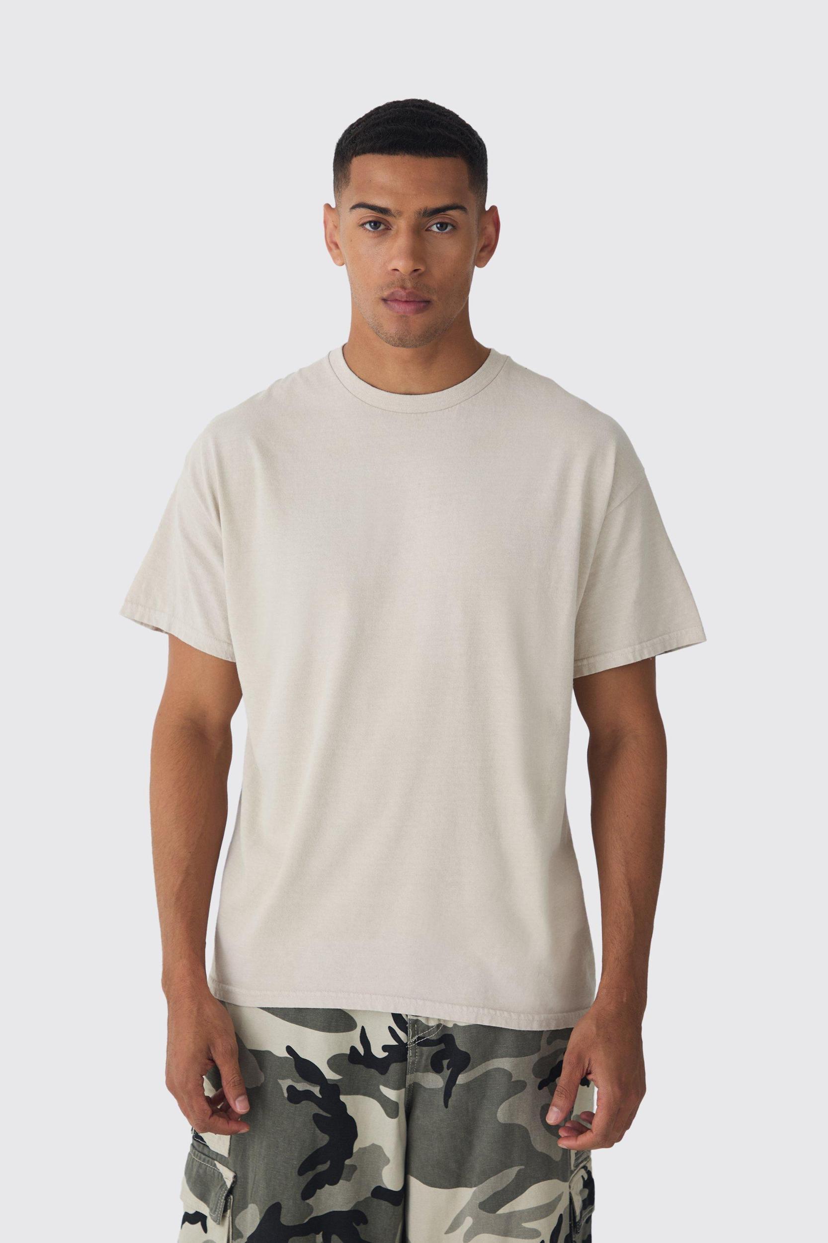 Oversized Mickey Mouse Disney Wash License Back Print T-shirt | boohooMAN USA Product Image