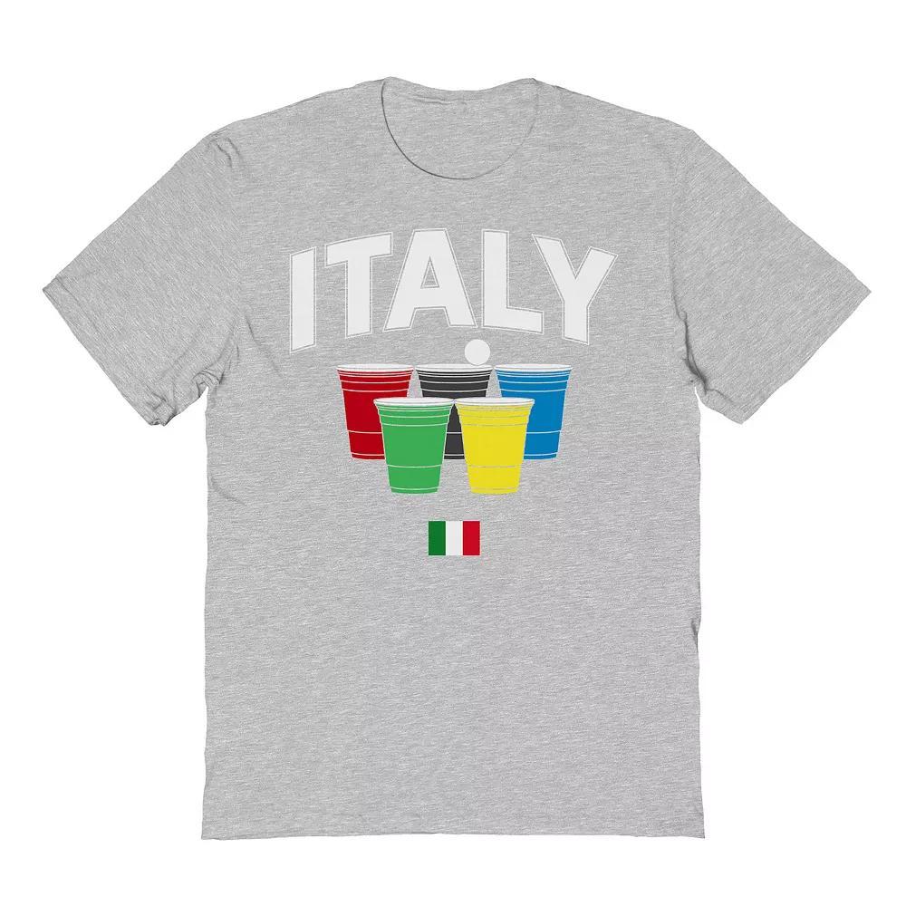 Men's Italy Solo Cups Graphic Tee, Size: Large, Sport Gray Product Image