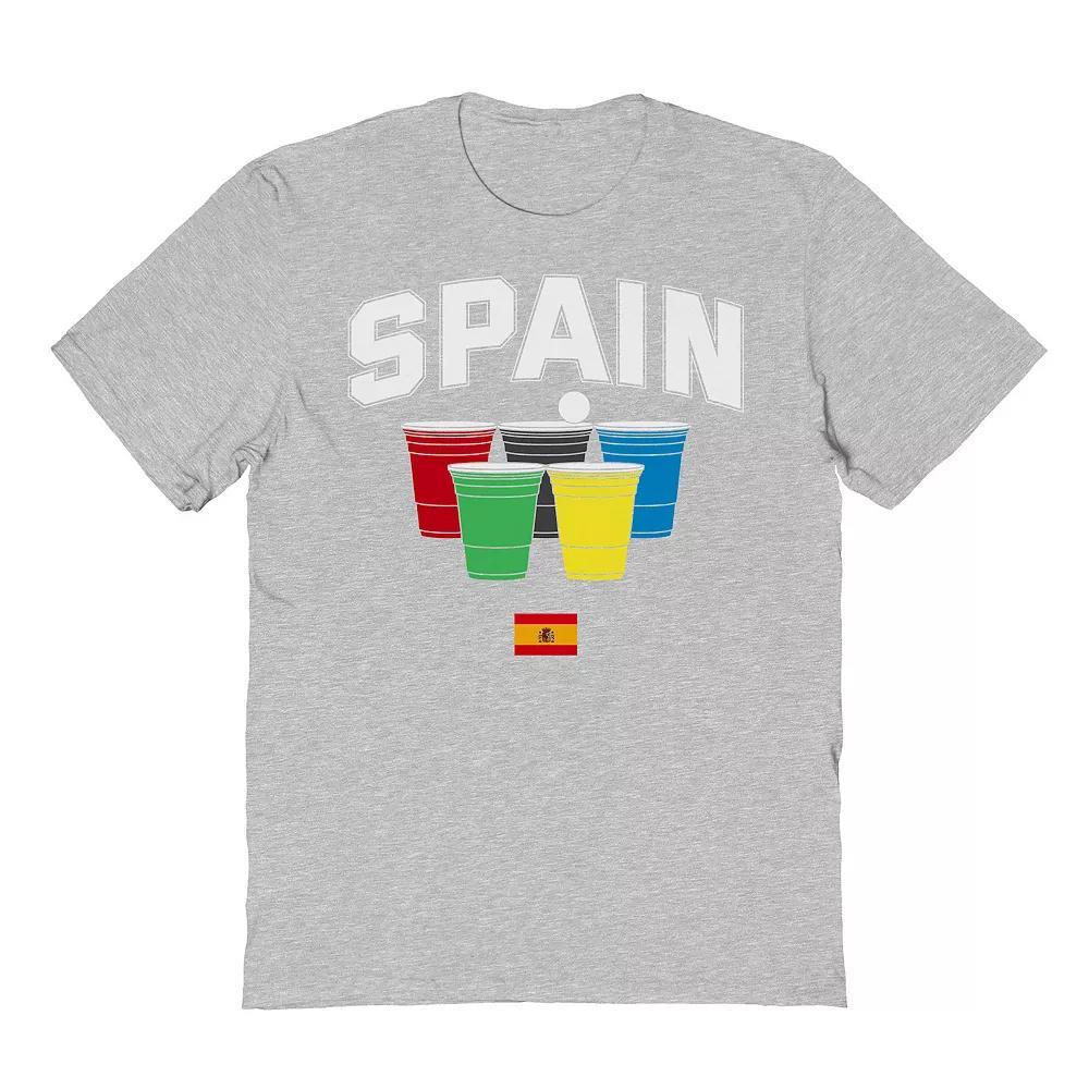 Men's Spain Solo Cups Graphic Tee, Size: Small, Sport Gray Product Image