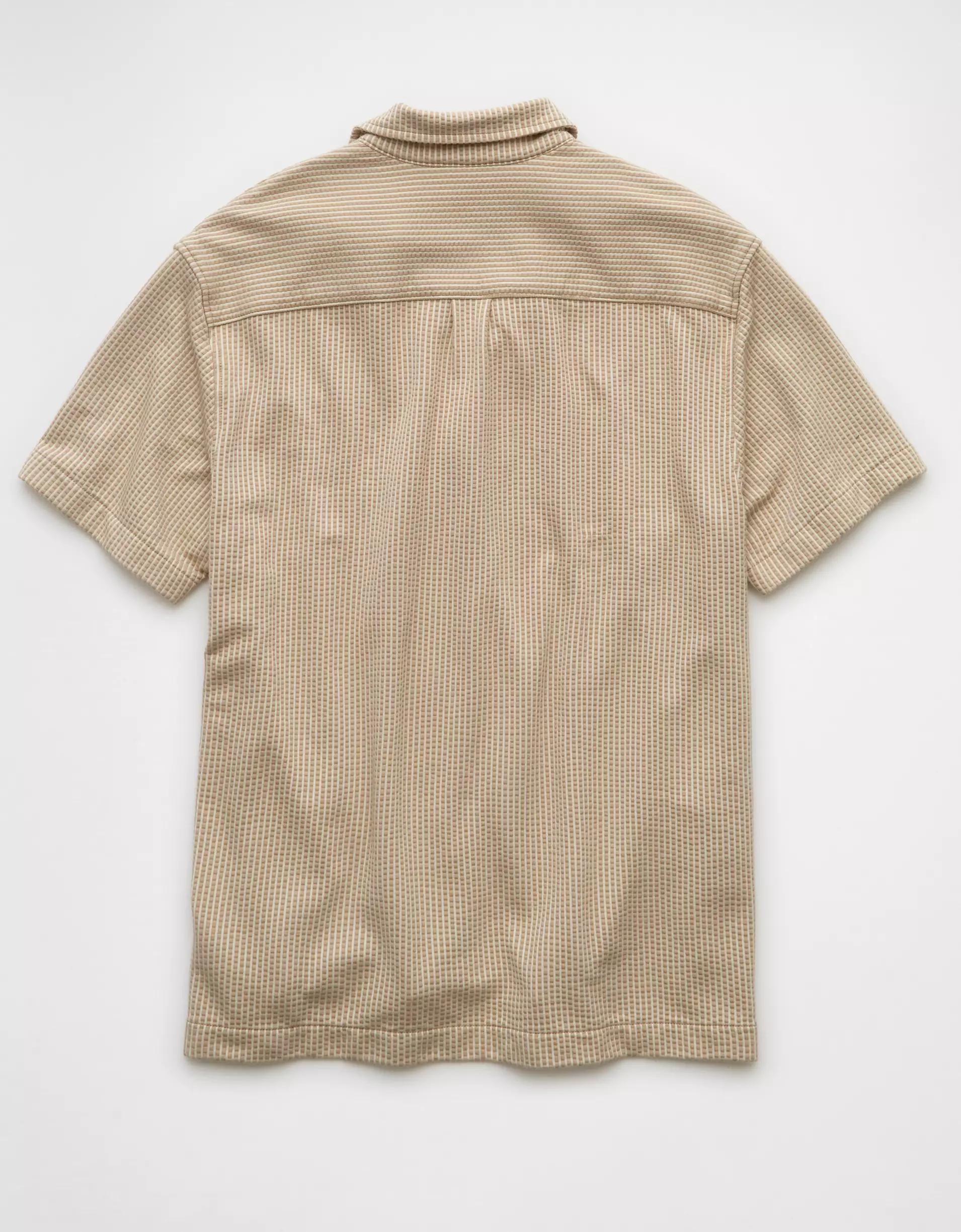 AE Seersucker Button-Up Camp Shirt Product Image