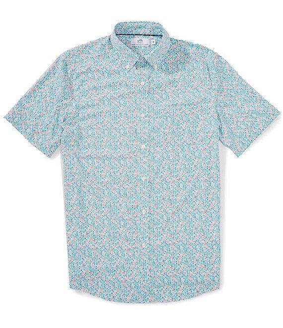 Southern Tide Performance Stretch Intercoastal Petal Party Short Sleeve Woven Shirt Product Image