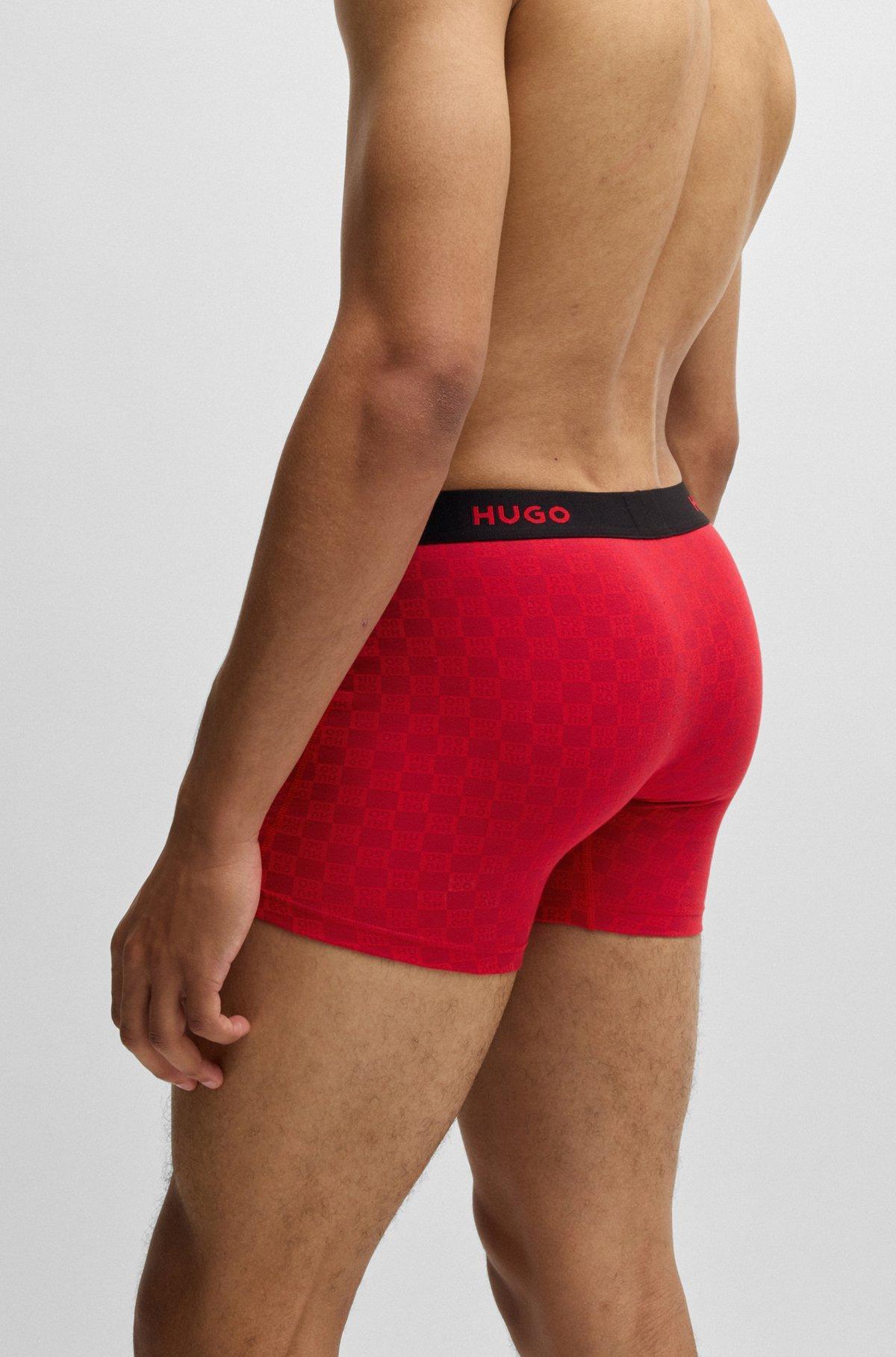 Three-pack of boxer briefs in stretch cotton Product Image