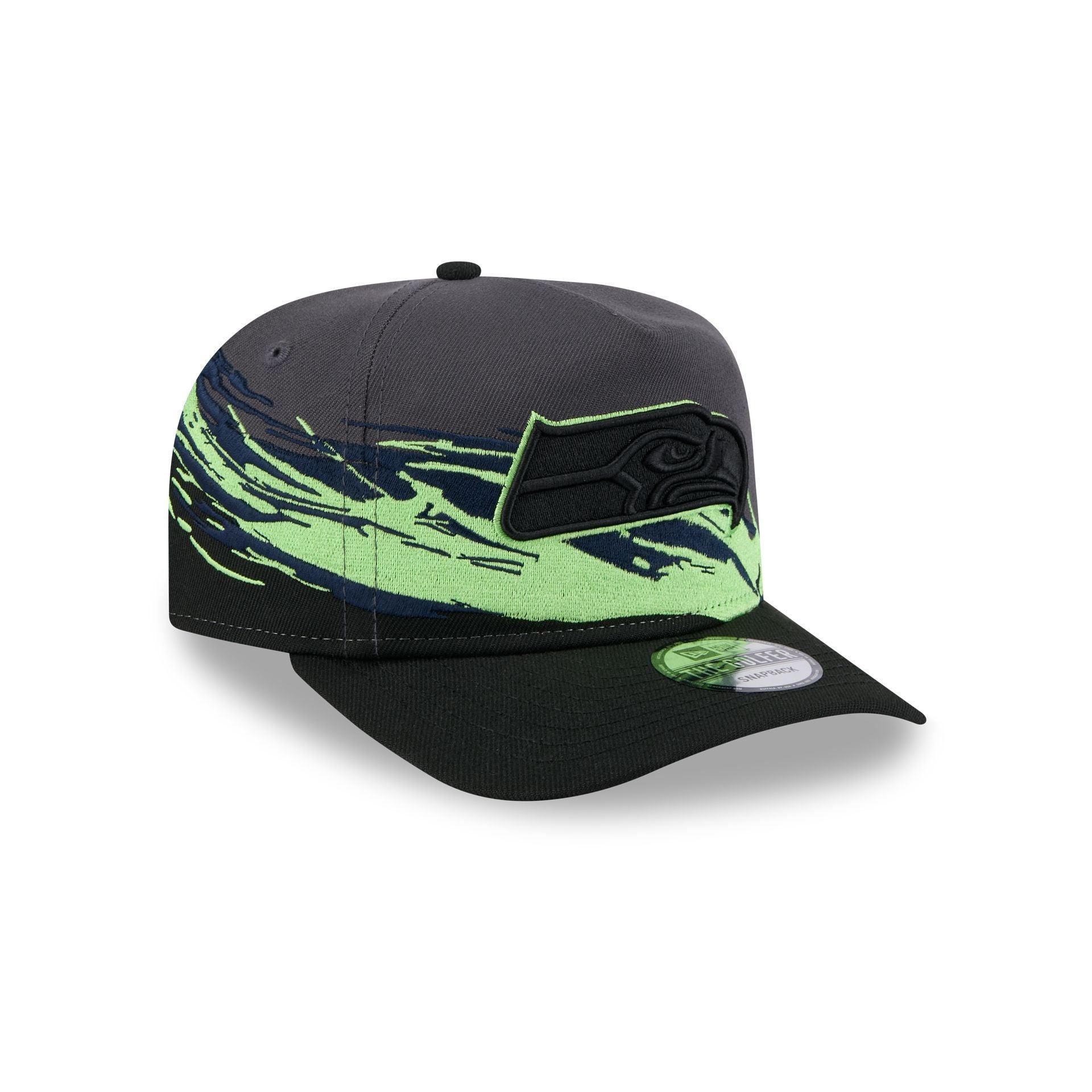 Seattle Seahawks Graphite Brushstroke Golfer Hat Male Product Image