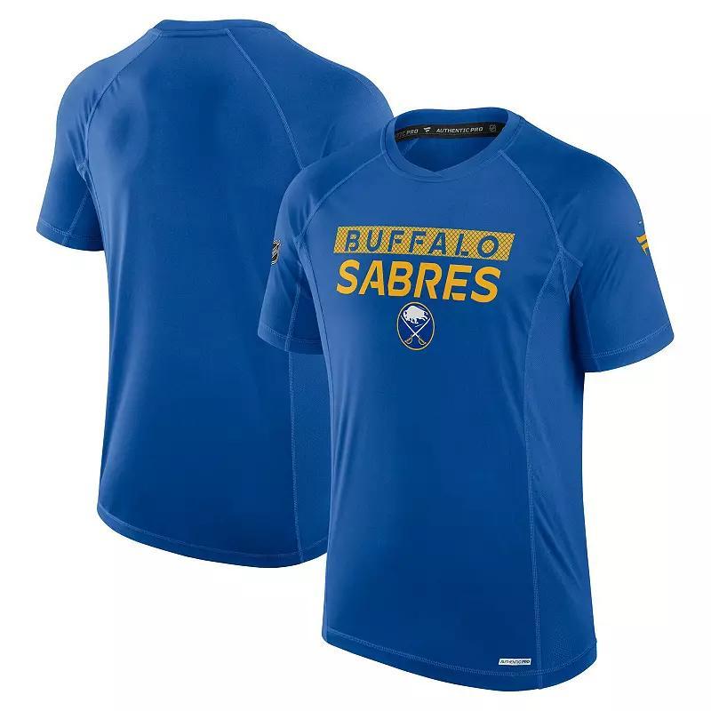 Men's Fanatics Royal Buffalo Sabres Authentic Pro Rink Tech T-Shirt, Size: 2XL, Blue Product Image