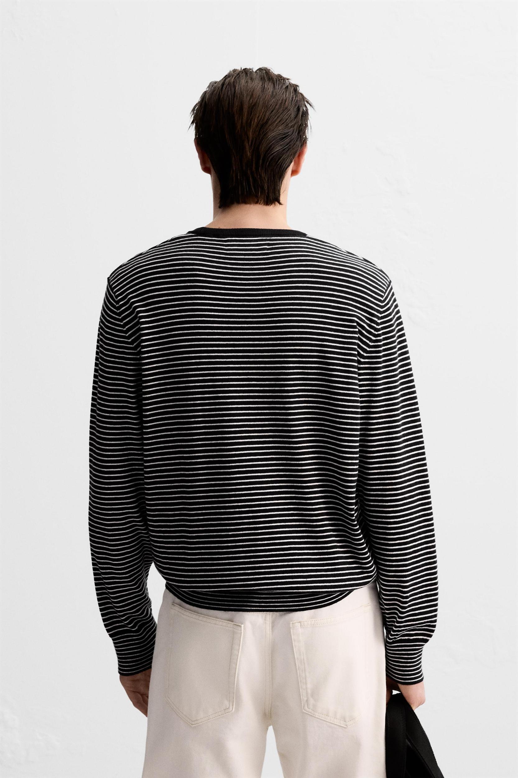 STRIPED JACQUARD SWEATER Product Image