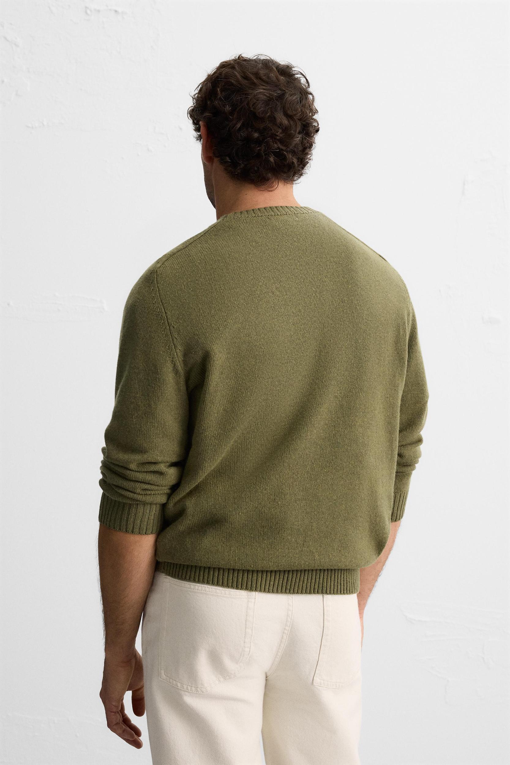 TEXTURED WOOL BLEND SWEATER Product Image
