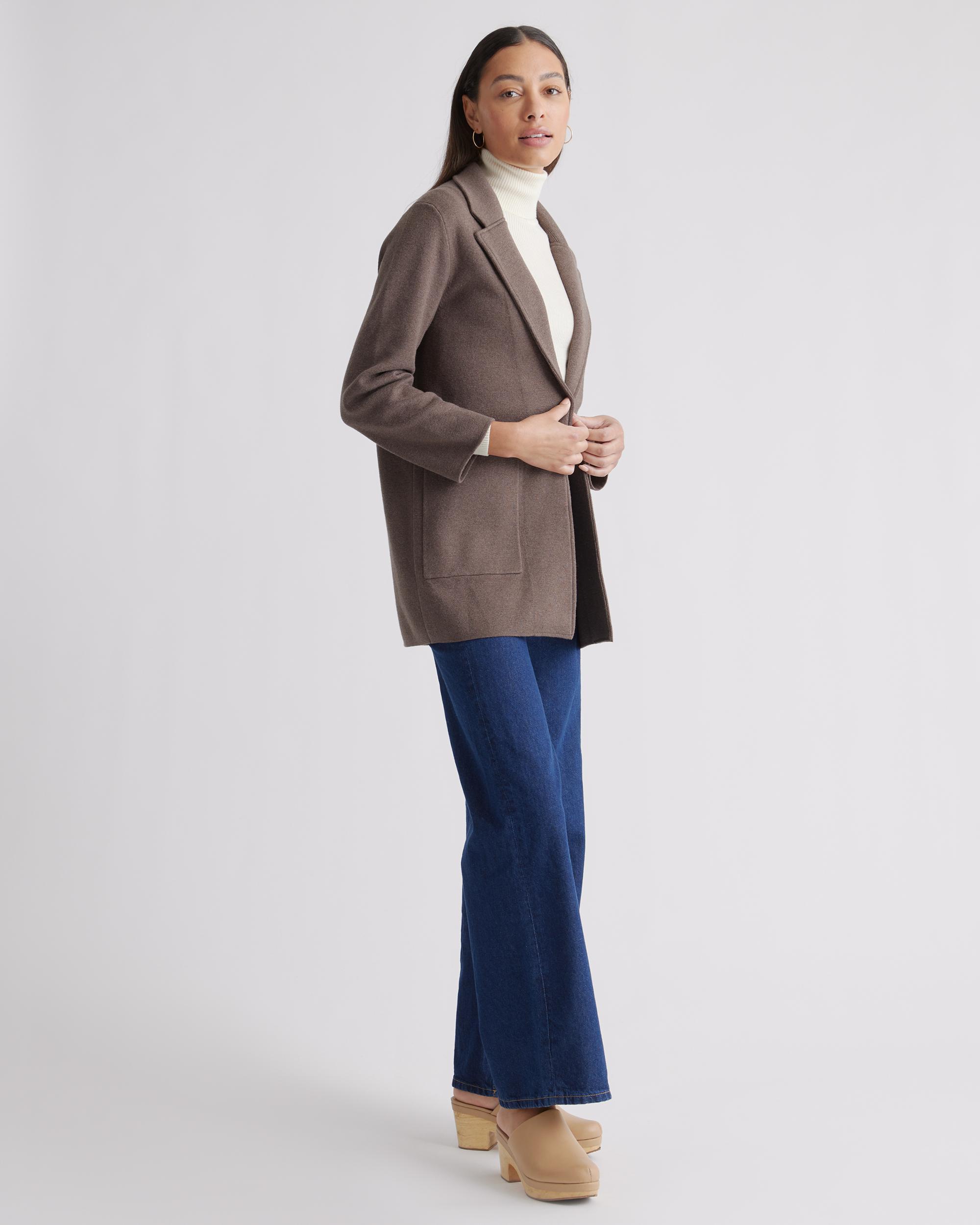 Quince | Women's Knit Blazer Size XL, Organic Cotton Product Image