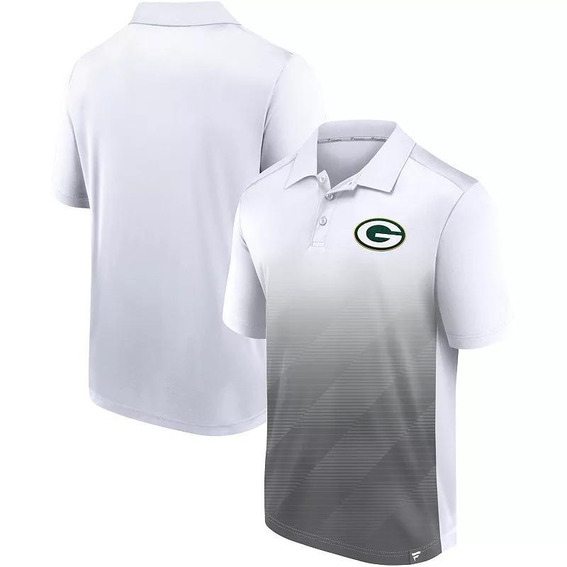 Mens Fanatics Branded /Gray Green Bay Packers Parameter Polo Product Image