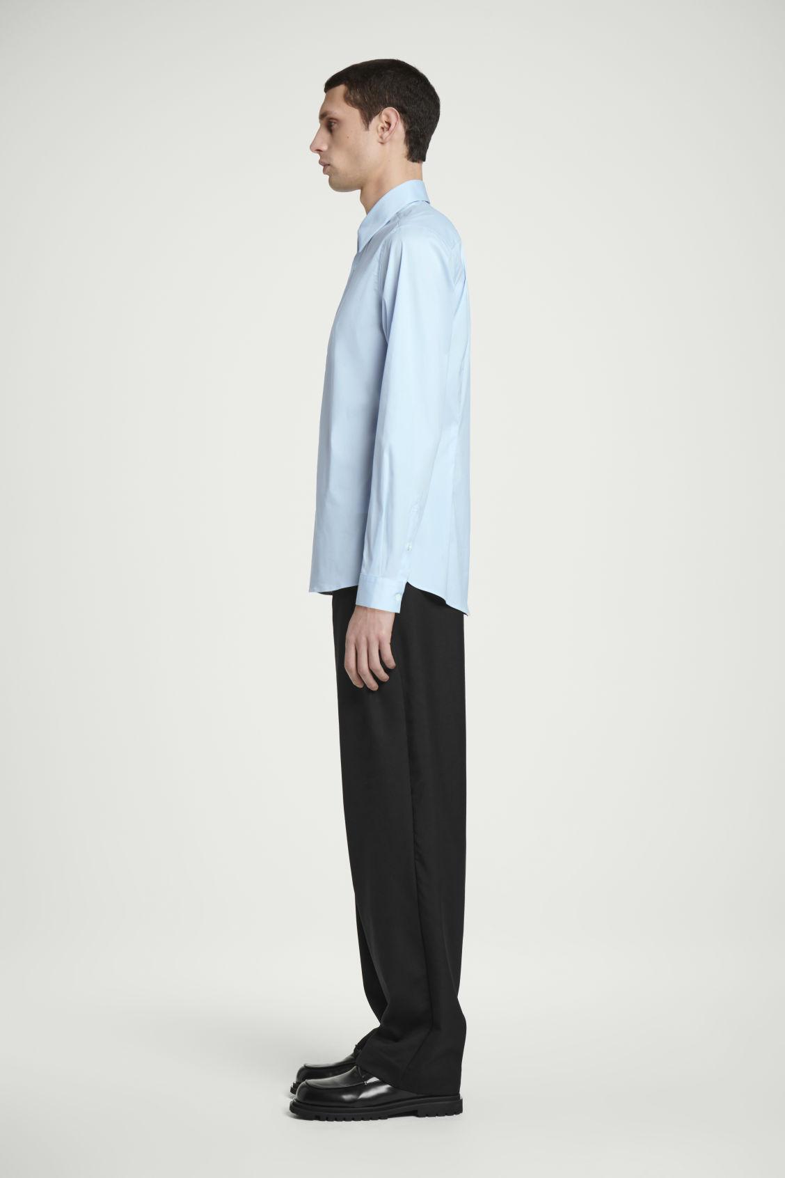 SLIM TAILORED POPLIN SHIRT Product Image