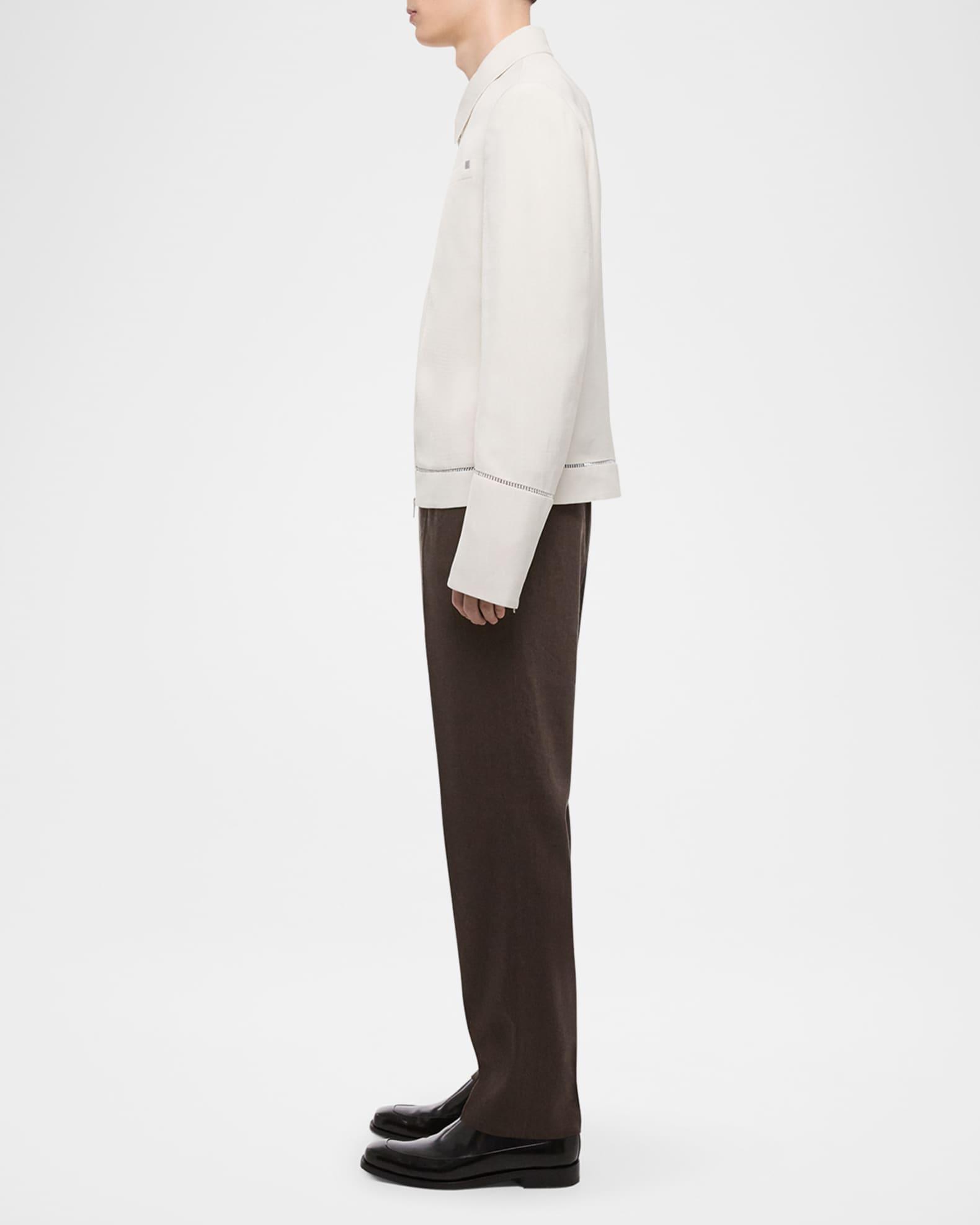 Men's Ladder-Stitch Border Zip Jacket Product Image