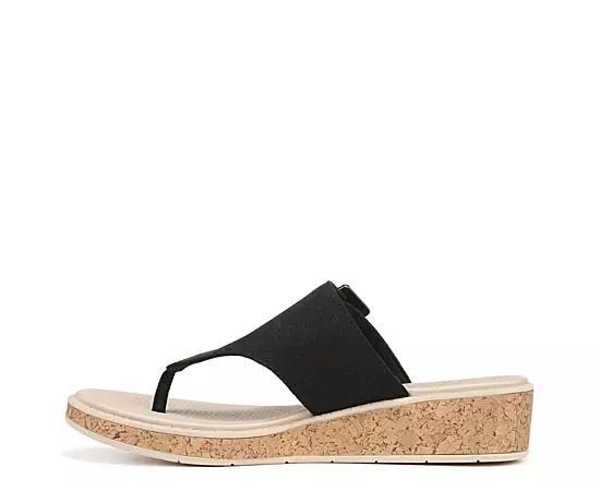 LifeStride Bay Women's Washable Thong Sandals, Size: 6.5, Black Product Image
