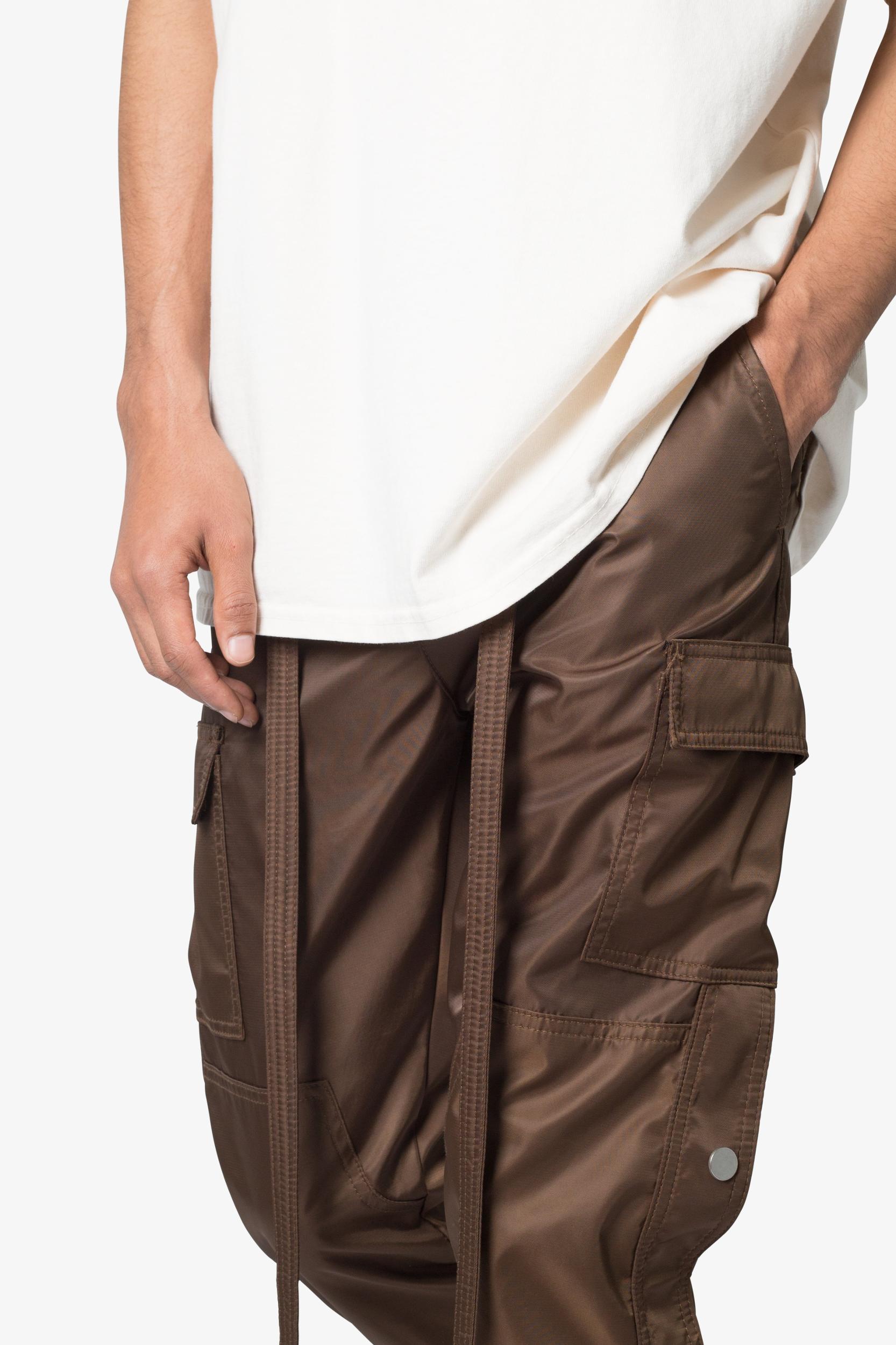 Snap Zipper II Cargo Pants - Brown Product Image
