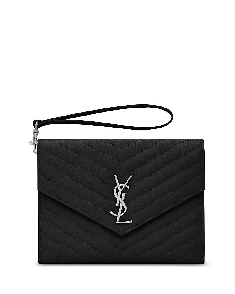 Saint Laurent Cassandre Matelasse Flap Pouch Product Image