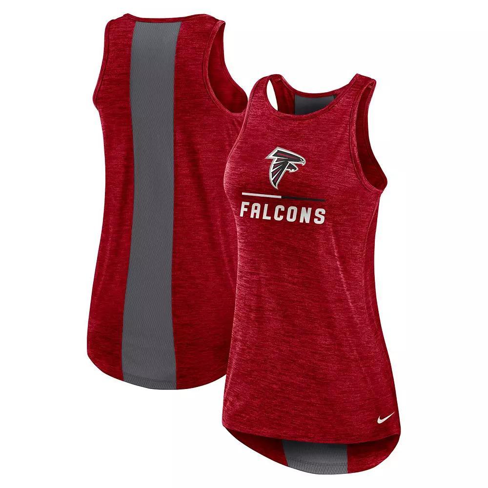 Women's Nike Red Atlanta Falcons High Neck Performance Tank Top, Size: Small Product Image