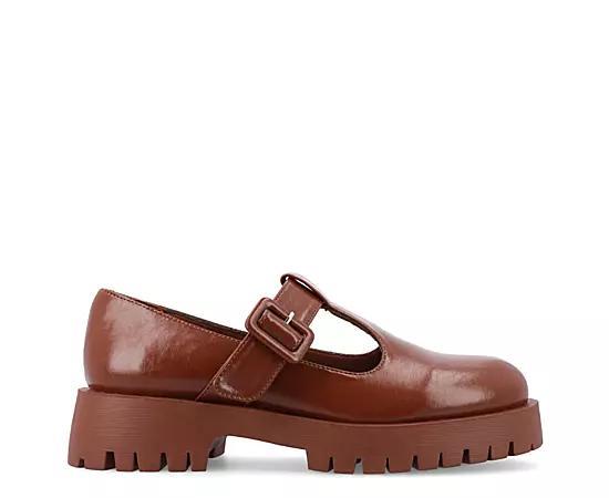 Journee Suvi Tru Comfort Foam Womens Mary Jane Flats Ivory Product Image