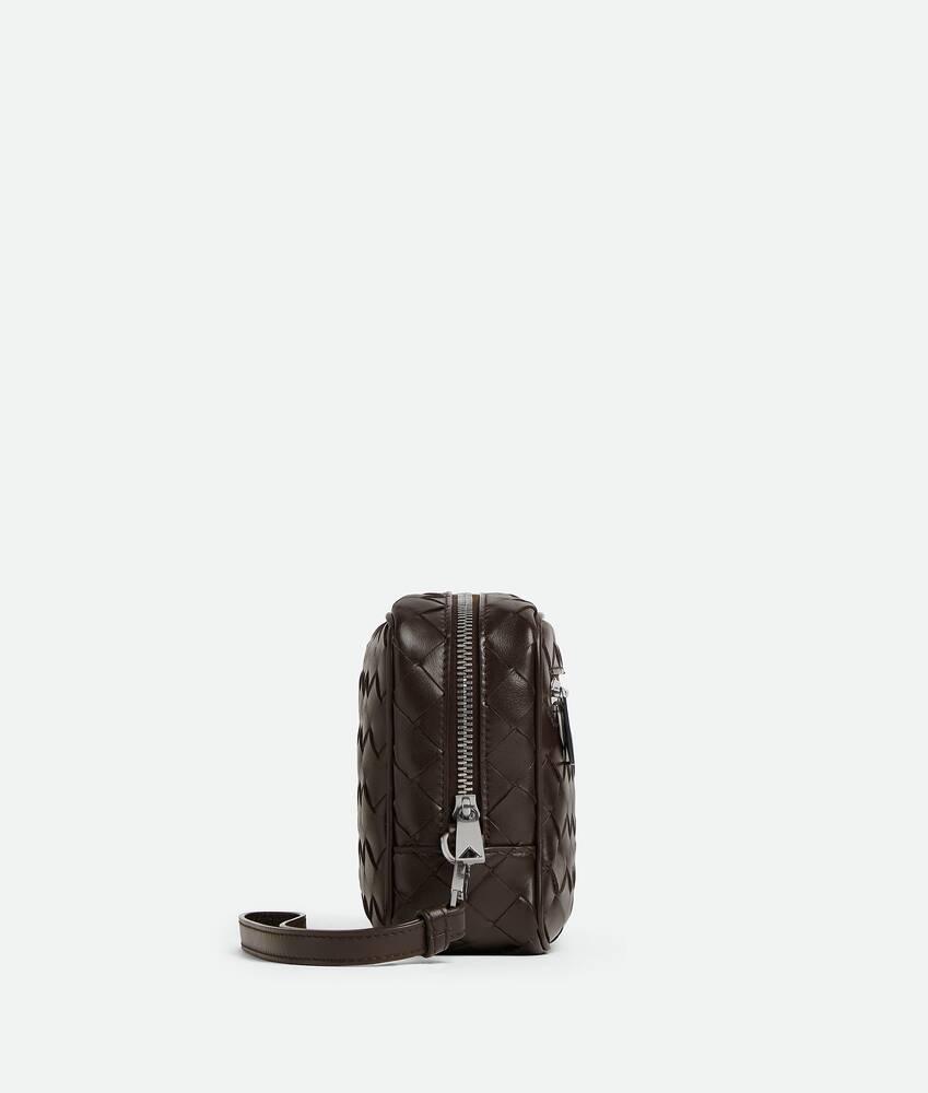 Men's Intrecciato Small Pouch With Wristlet in Fondant Product Image