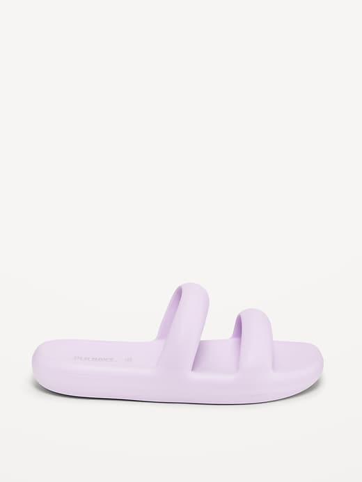 Double-Strap Puff Slide Sandals Product Image