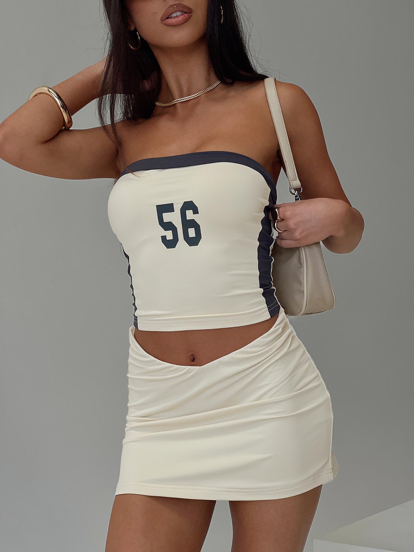 Team Mini Skirt Cream Product Image