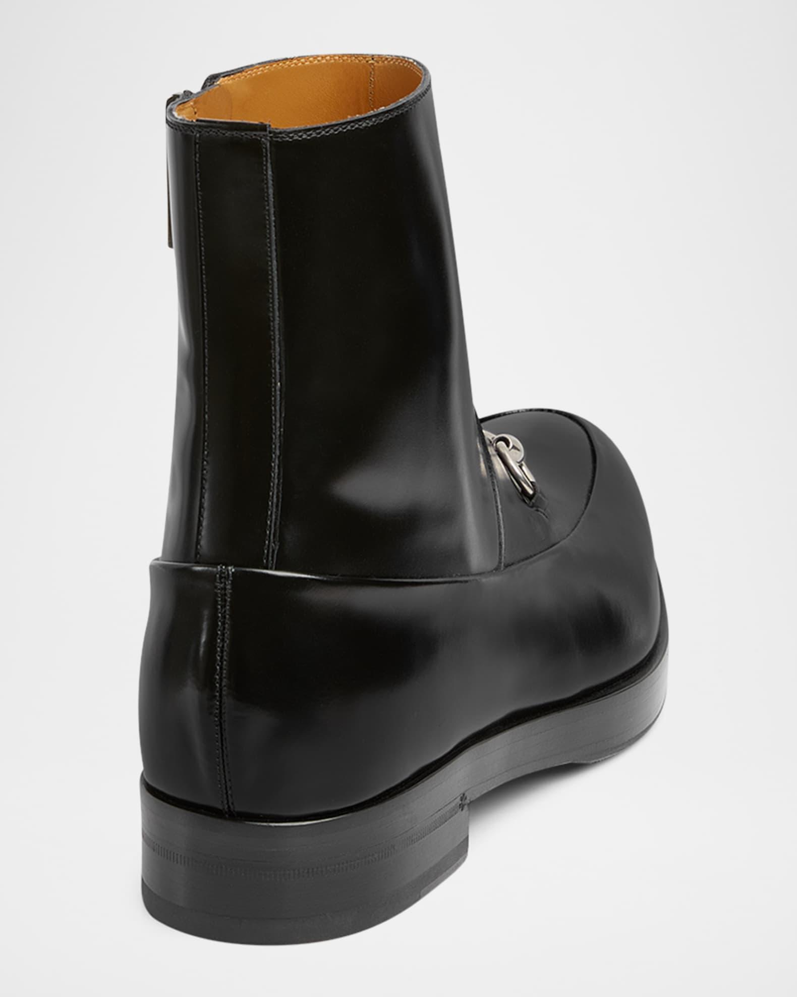 Men's Burn Leather Horsebit Ankle Boots Product Image