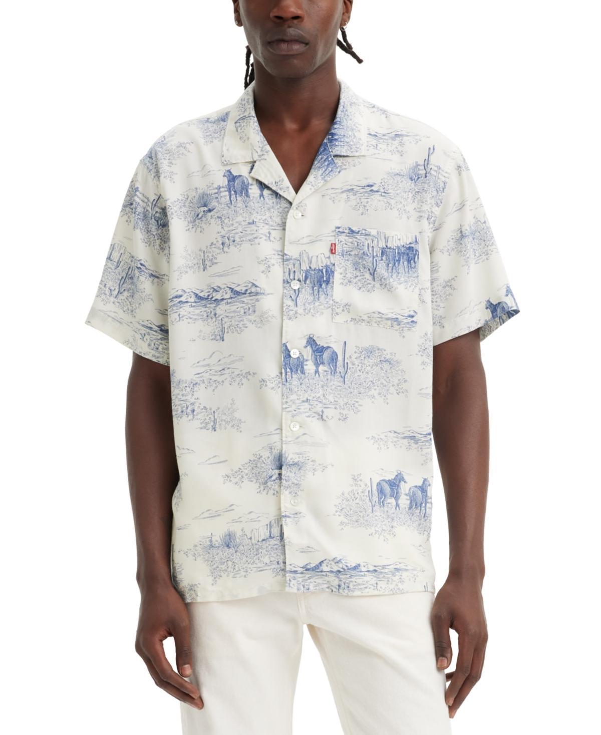 Levi's(r) Premium The Sunset Camp Shirt (Nepenthe Floral Navy Blazer) Men's Clothing Product Image