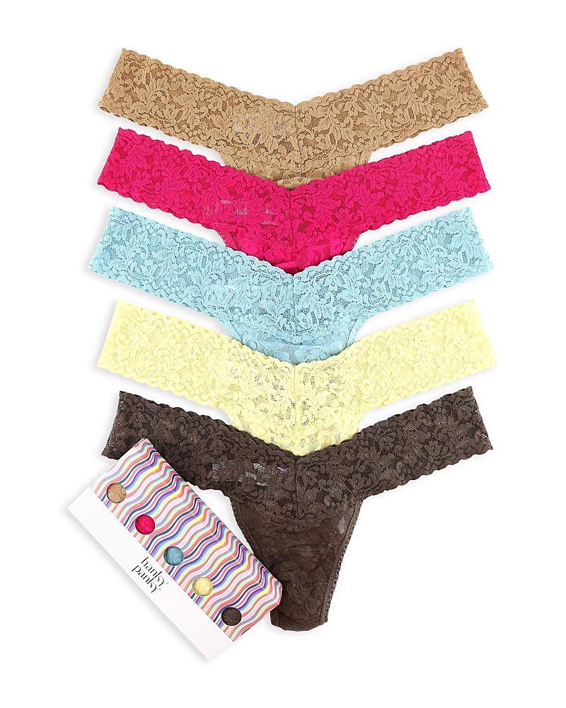 Hanky Panky 5 Low Rise Thongs Multi One Size Product Image