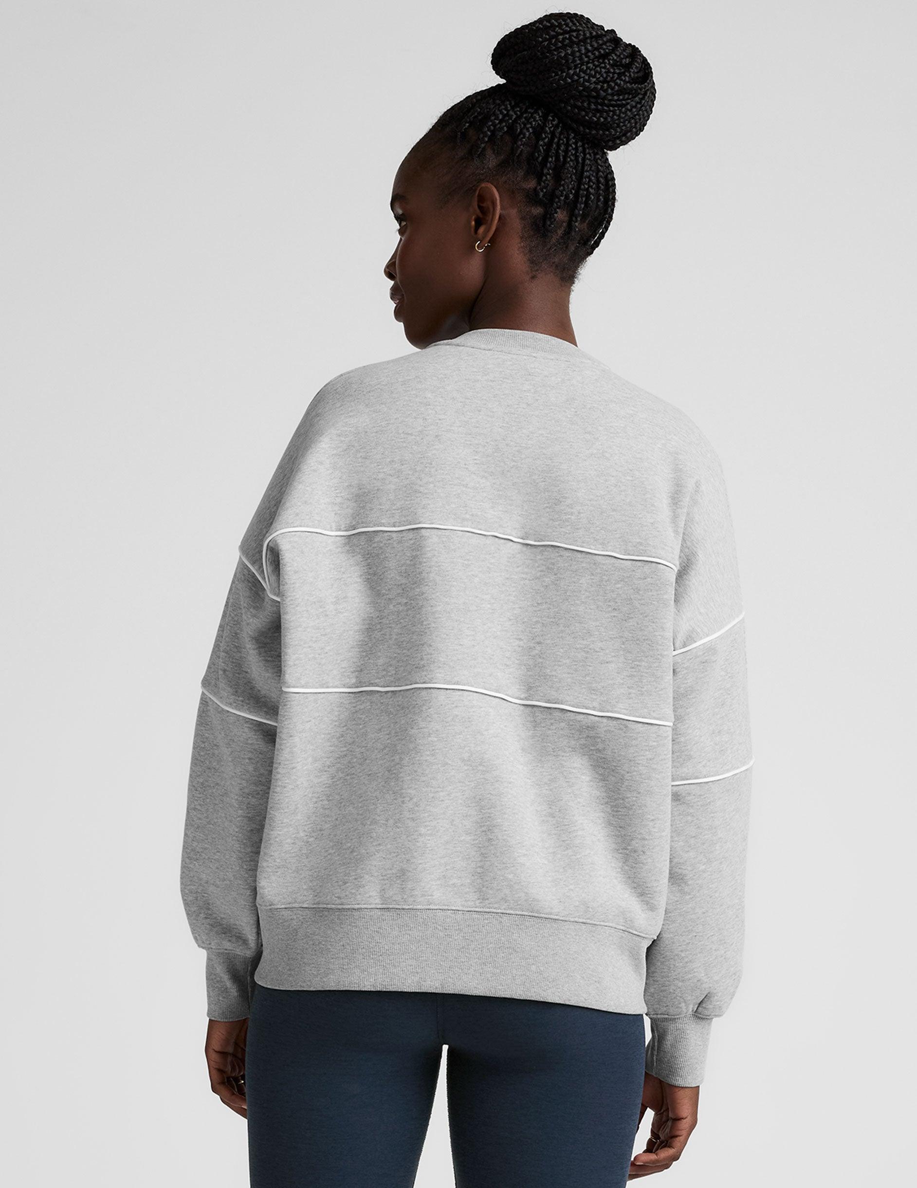 LuxeFleece Piper Oversized Sweatshirt Product Image