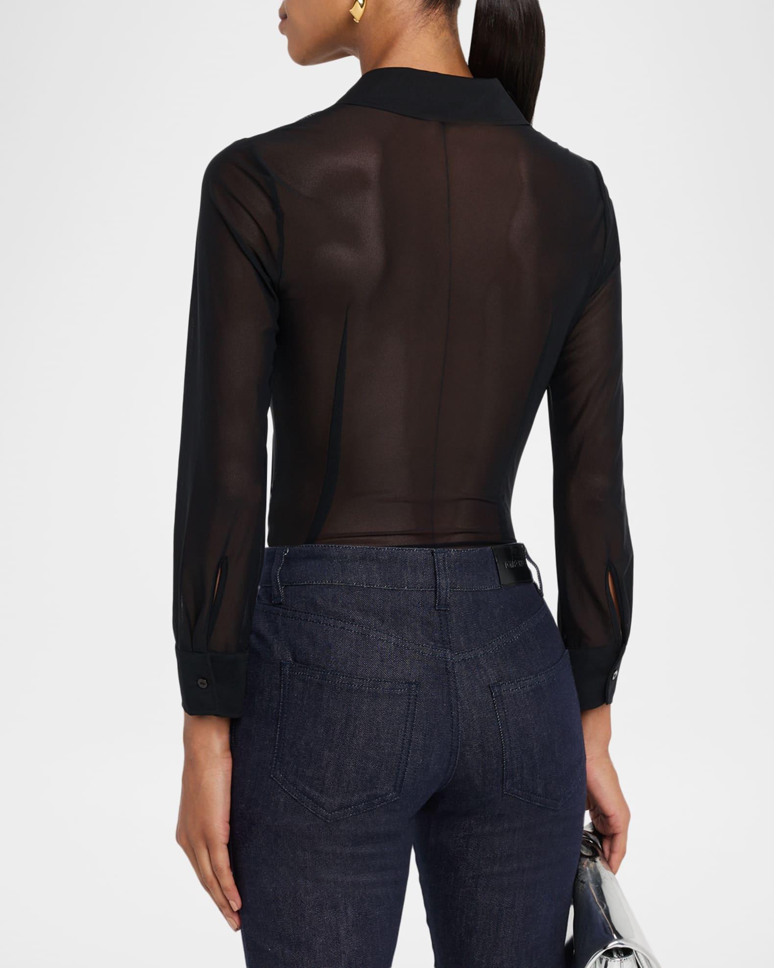 Indiana Sheer Fitted Blouse Product Image