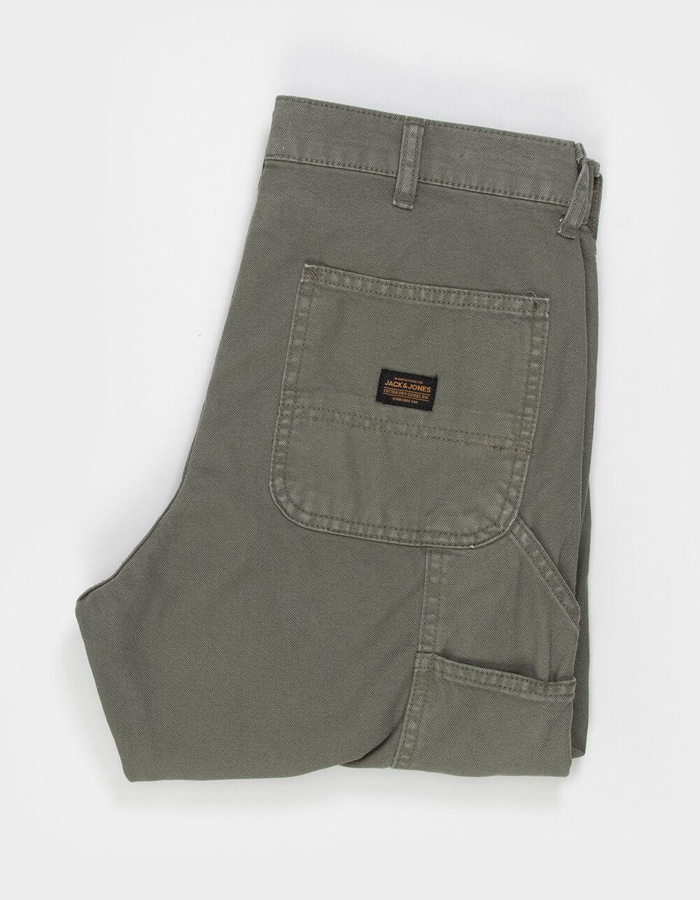 JACK & JONES Eddie Mens Loose Fit Carpenter Pants - CHARCOAL Product Image