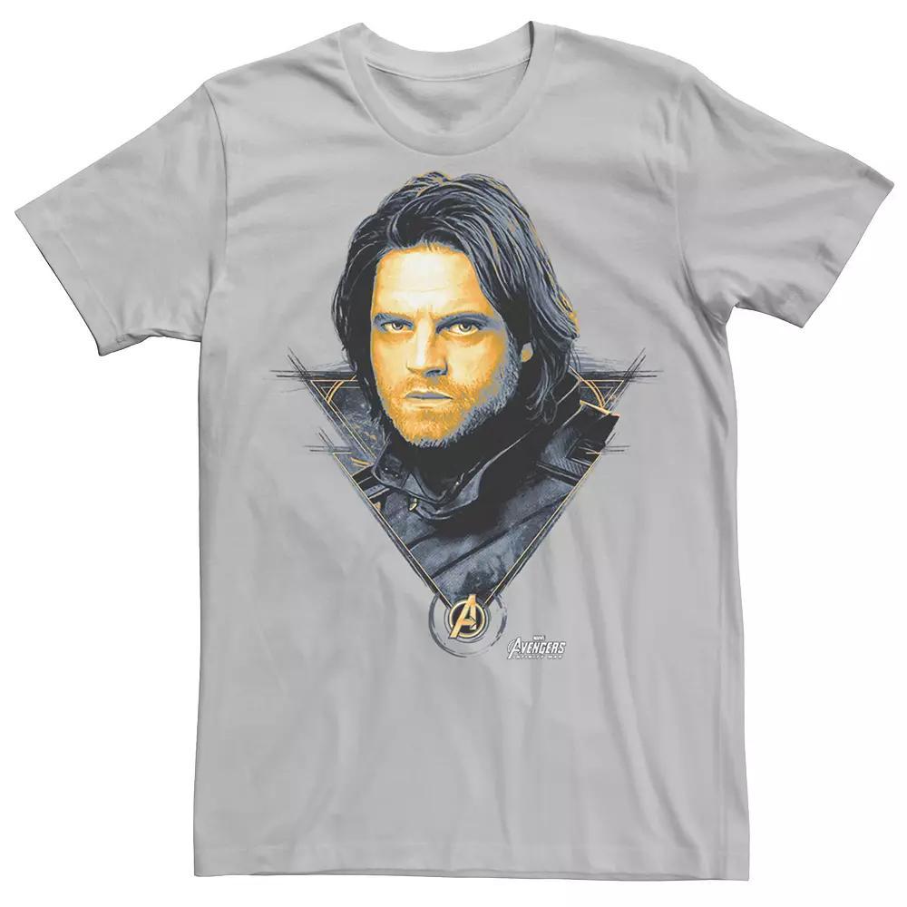Men's Avengers Infinity War Bucky Tee, Size: XL, Silver Product Image