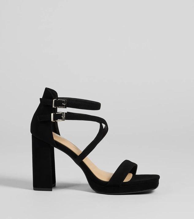 Slay Every Step Strappy Platform Heels Product Image