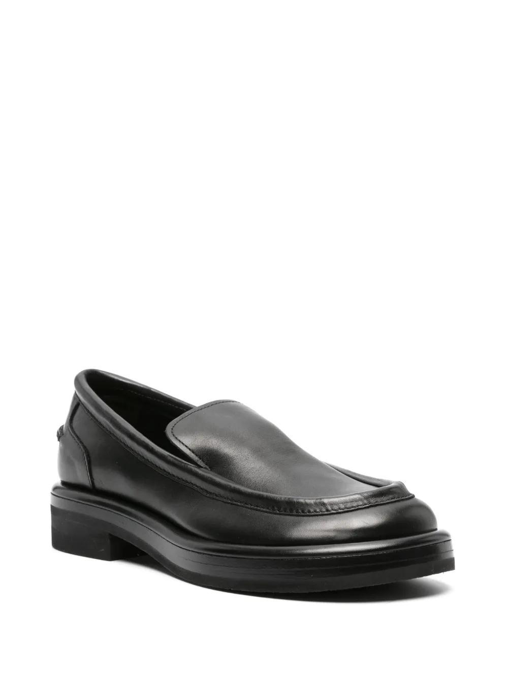 OFFICINE CREATIVE Era 009 Leather Loafers In Black Product Image