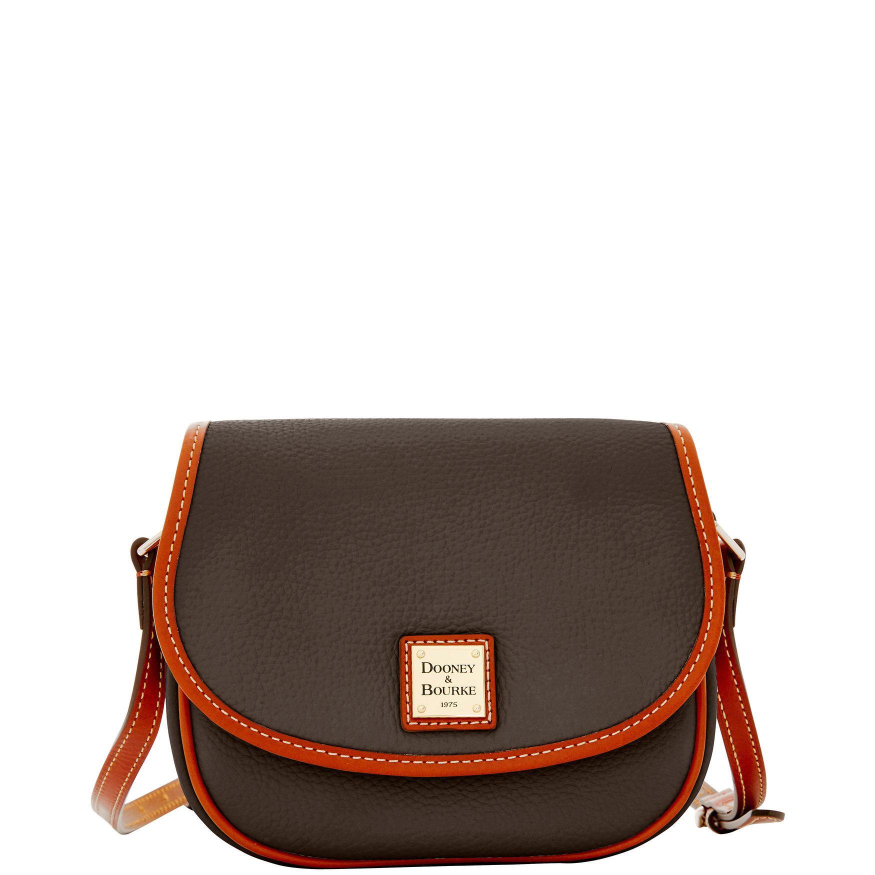 Dooney & Bourke Womens Pebble Grain Hallie Leather Crossbody Bag in Wine Product Image