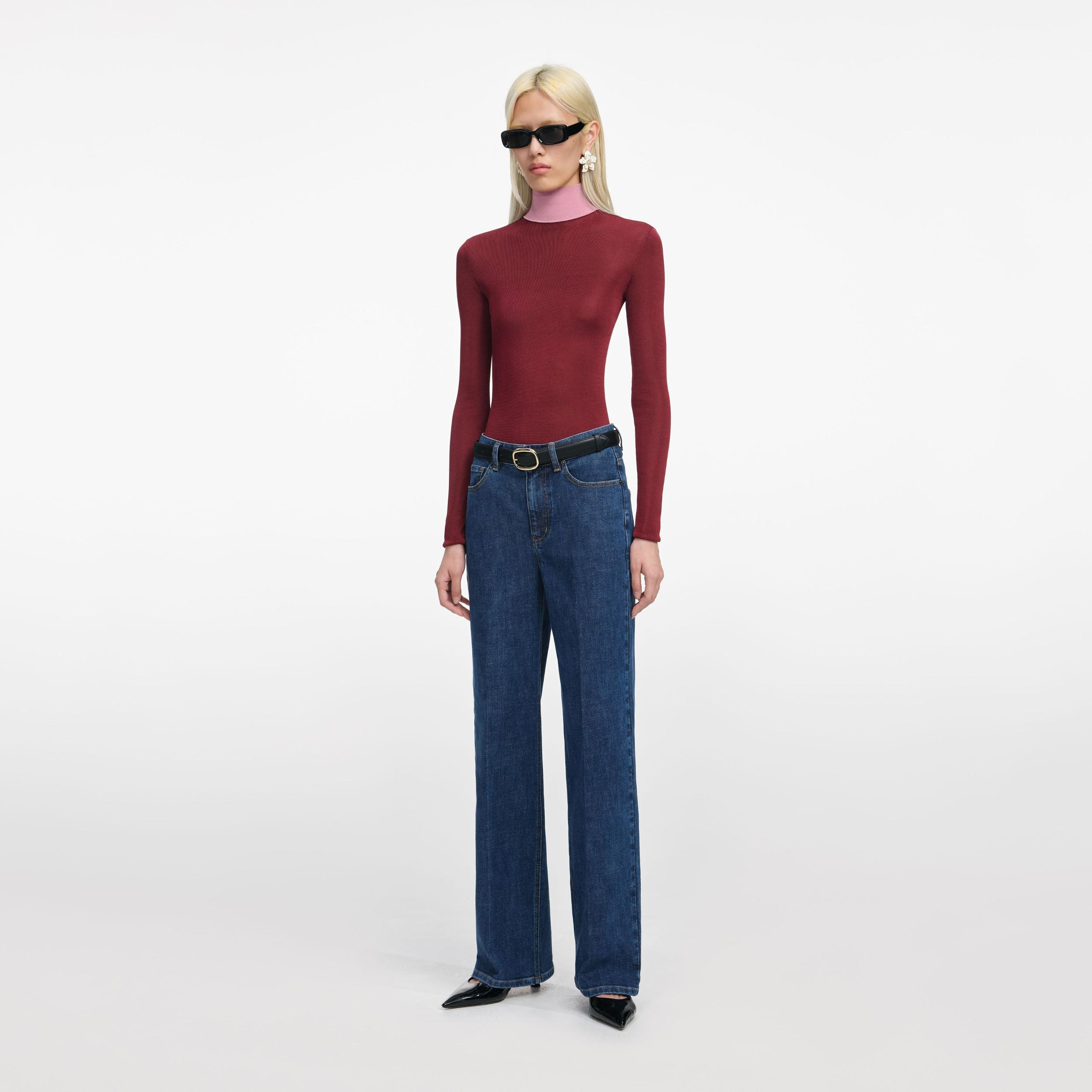 Blue Straight Leg Jeans Product Image