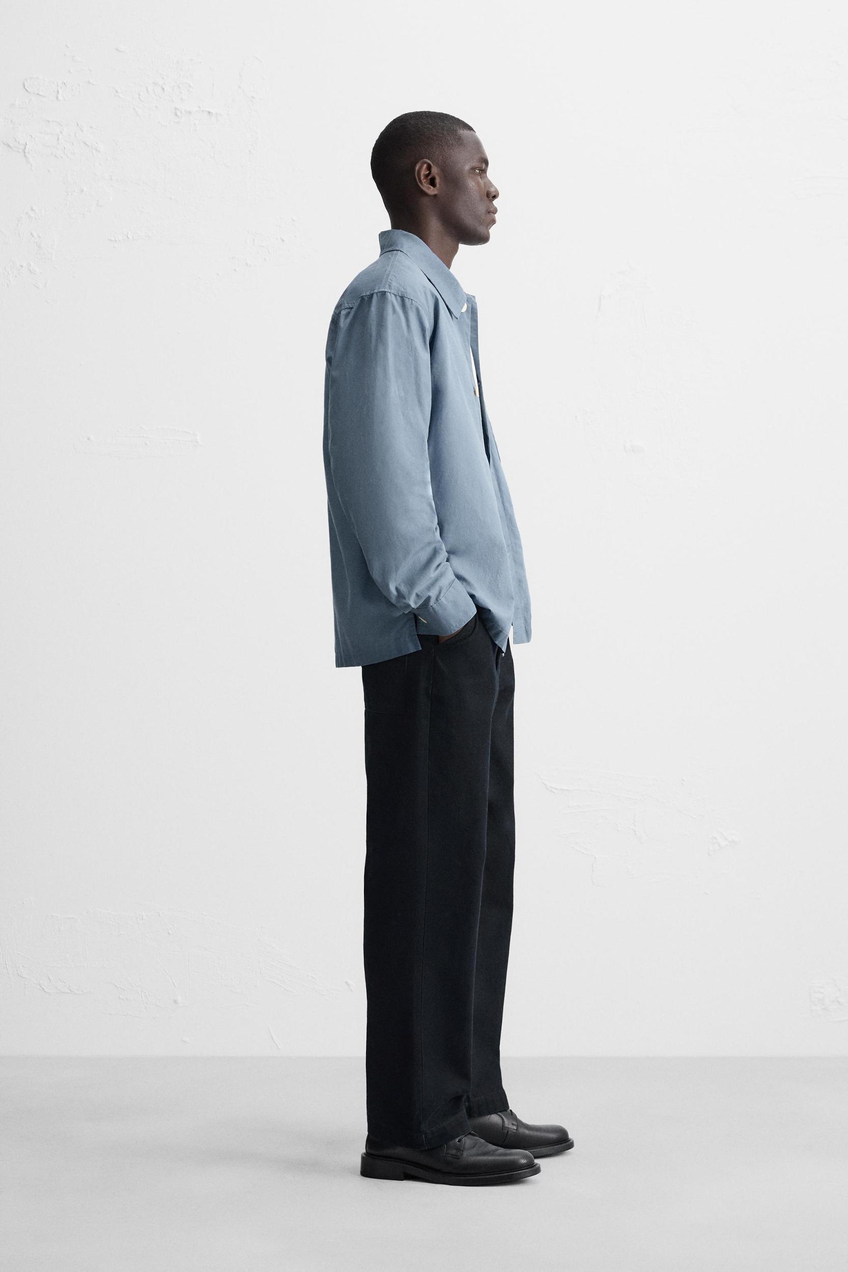 WAXED EFFECT OVERSHIRT Product Image